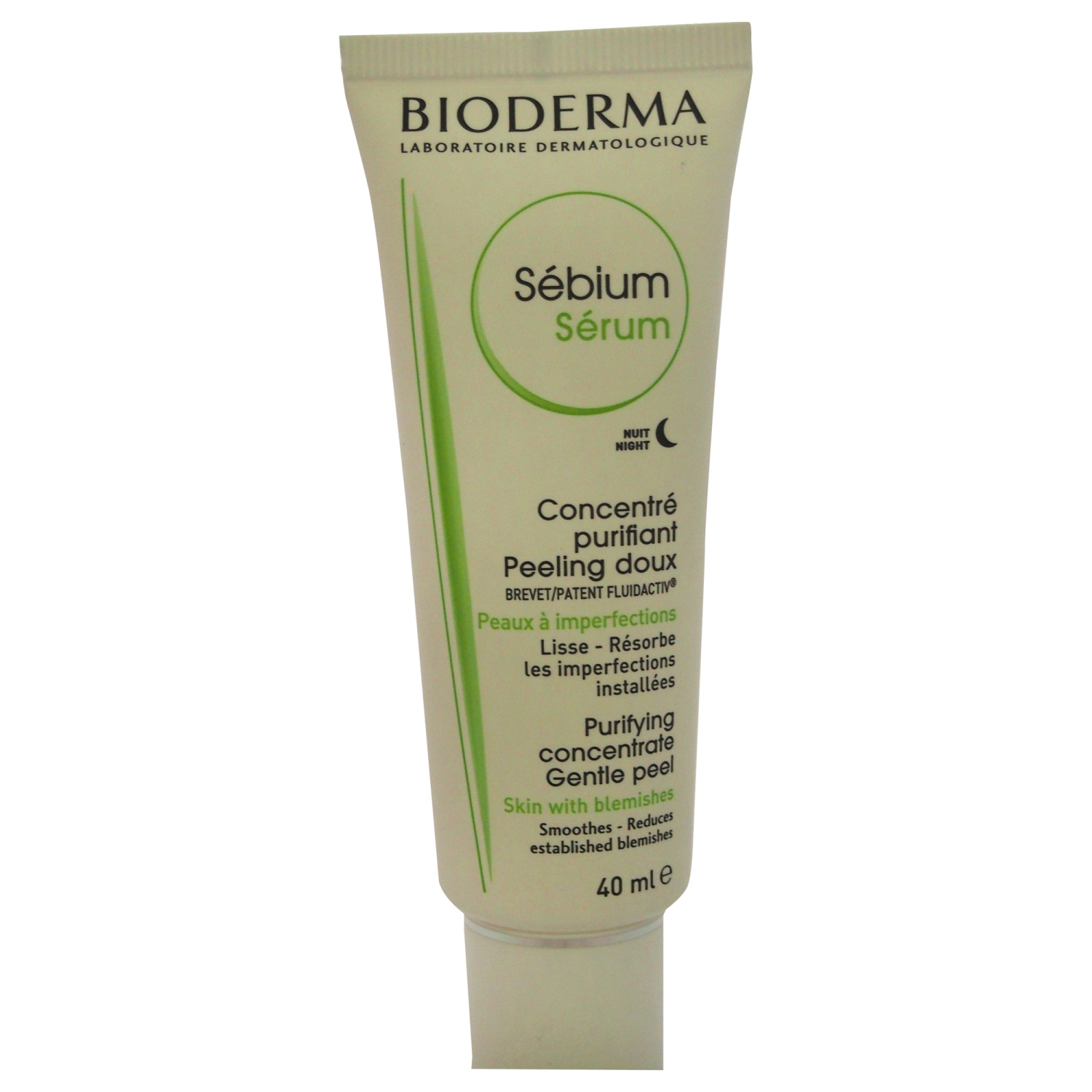 Sebium Serum Purifying Concentrate Gentle Peel by Bioderma for Unisex - 1.3 oz Serum
