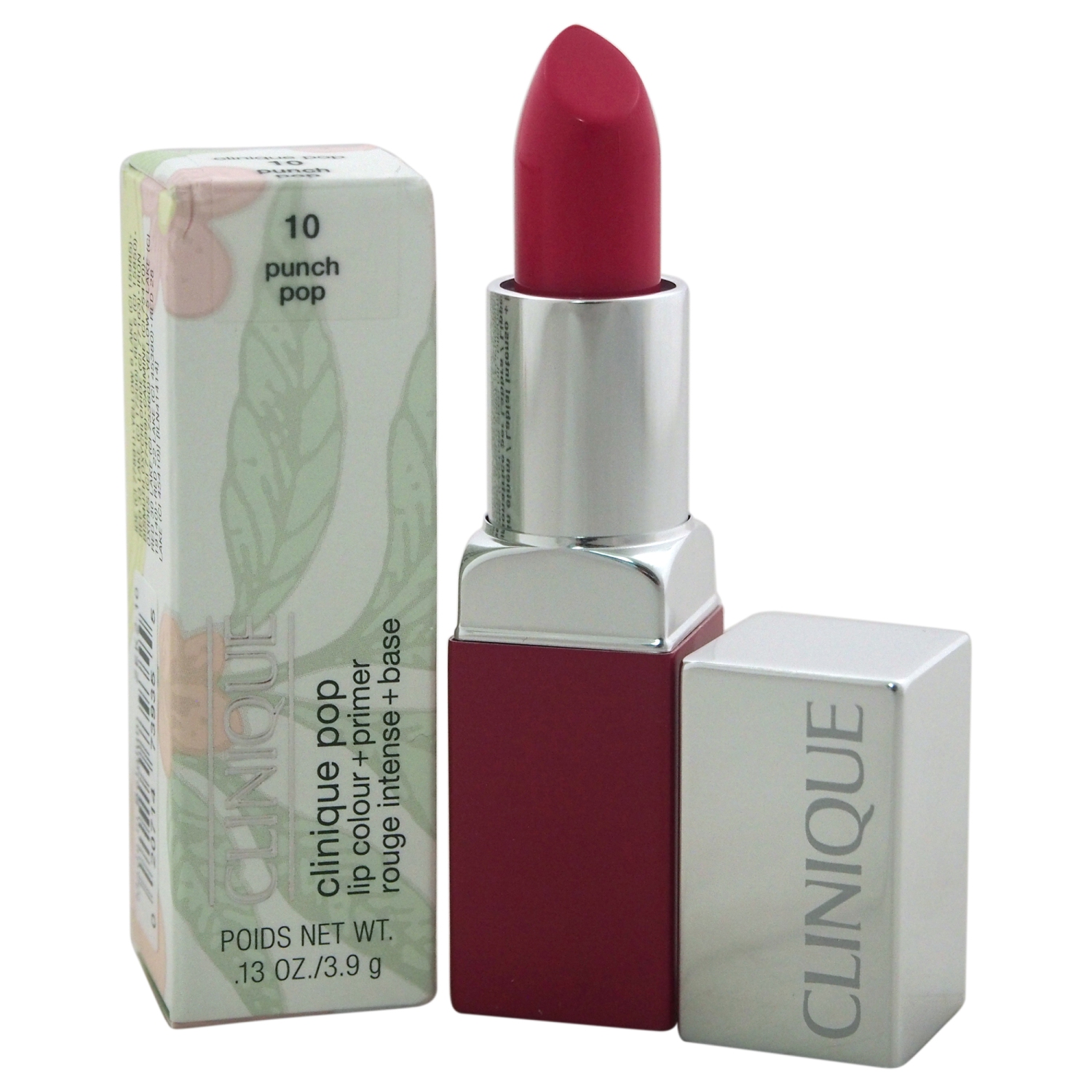 Clinique Pop Lip Colour + Primer - # 10 Punch Pop by Clinique for Women - 0.13 oz Lipstick