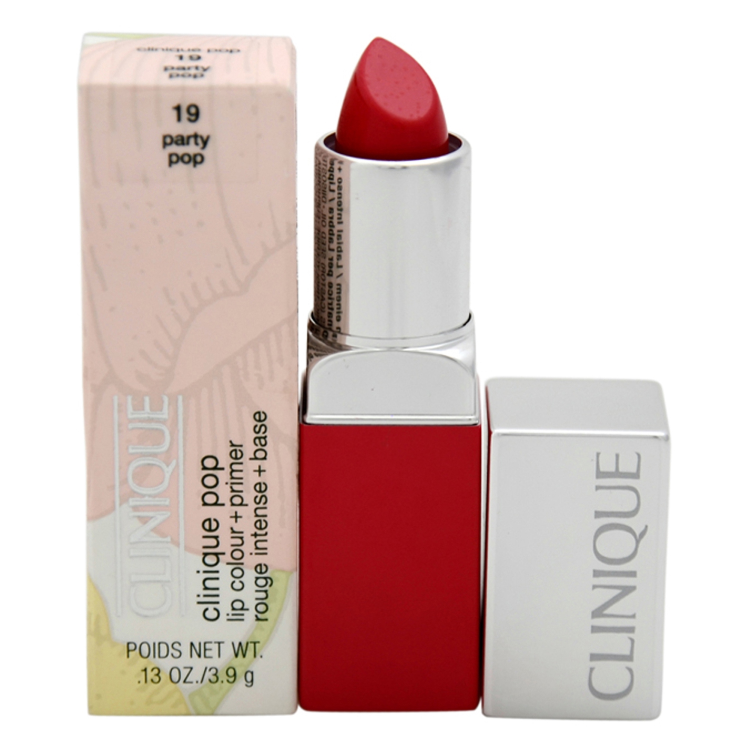 Clinique Pop Lip Colour + Primer - 19 Party Pop by Clinique for Women - 0.14 oz Lipstick