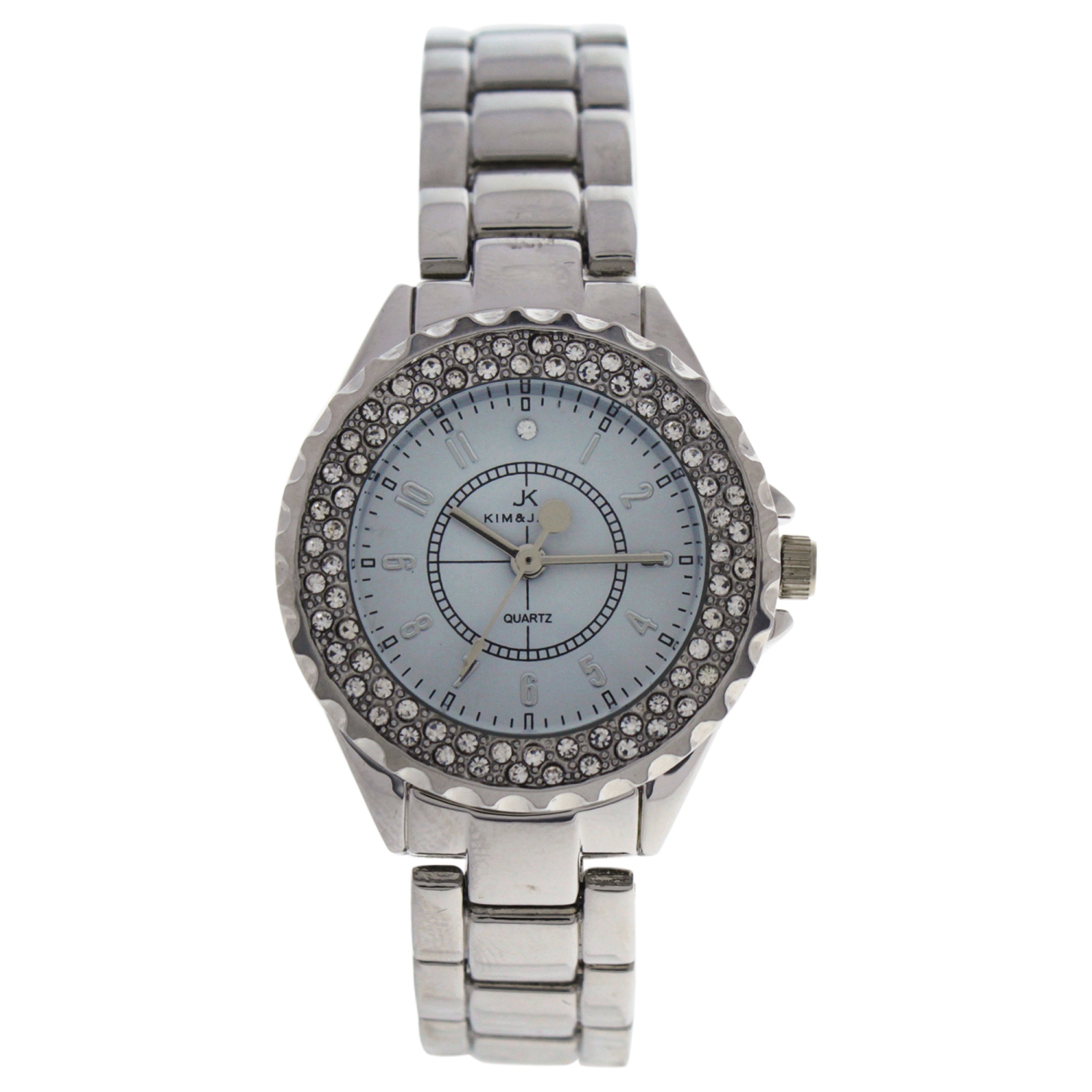 2033L-SW Silver Stainless Steel Bracelet Watch by Kim and Jade for Women - 1 Pc Watch