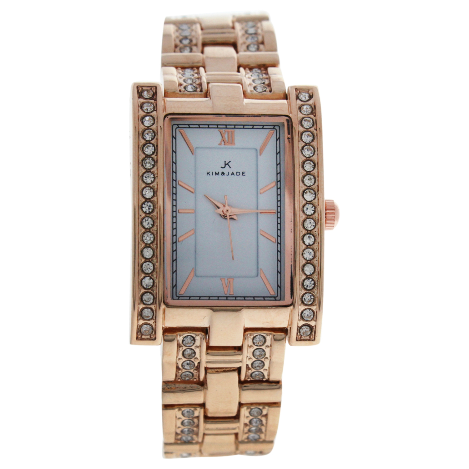 2060L-GPW Rose Gold Stainless Steel Bracelet Watch by Kim and Jade for Women - 1 Pc Watch