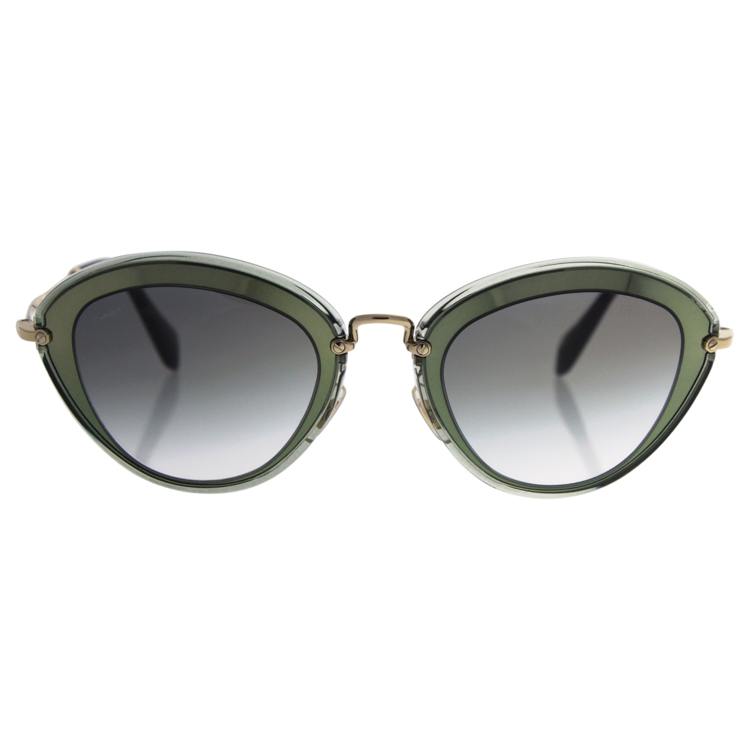 Miu Miu MU 51R UFC-1E0 -Transparent Green/Grey Gradient by Miu Miu