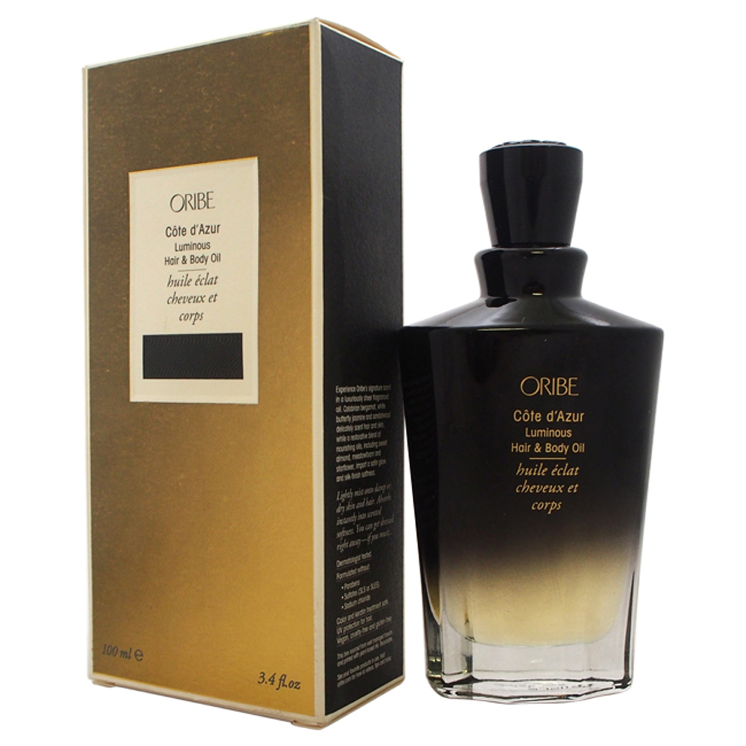 Cote dAzur Luminous Hair and Body Oil by Oribe for Unisex - 3.4 oz Hair and Body Oil