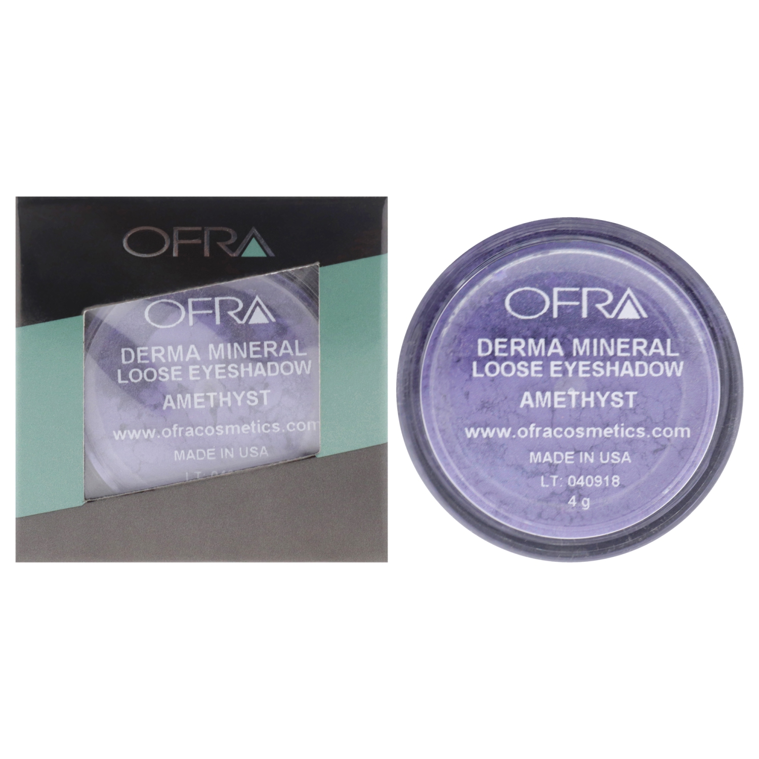 Derma Mineral Loose Eyeshadow - Amethyst by Ofra for Women - 0.14 oz Eye Shadow