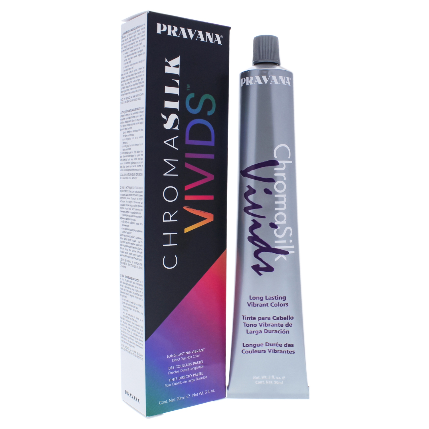ChromaSilk Vivids Long-Lasting Vibrant Color - Violet by Pravana for Unisex - 3 oz Hair Color