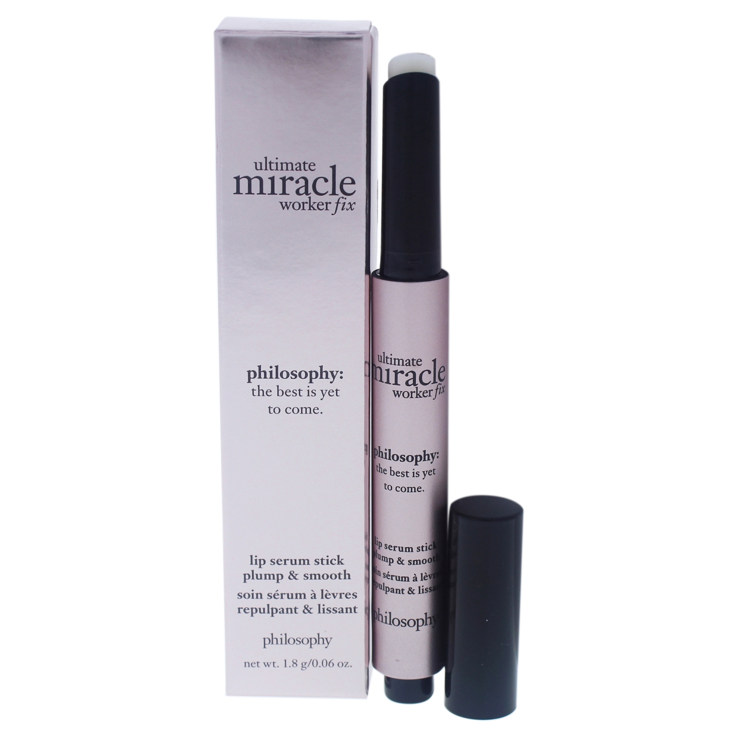 Ultimate Miracle Worker Fix Lip Serum Stick by Philosophy for Women - 0.06 oz Lip Treatment