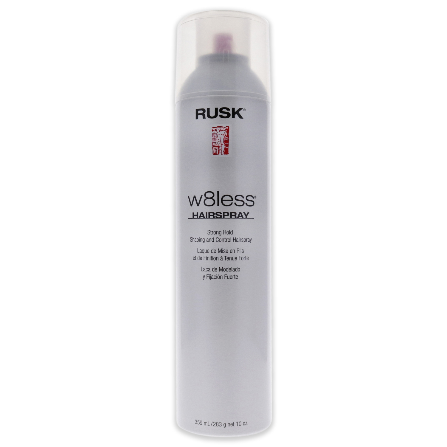 W8less Strong Hold Shaping and Control Hair Spray by Rusk for Unisex - 10 oz Hair Spray
