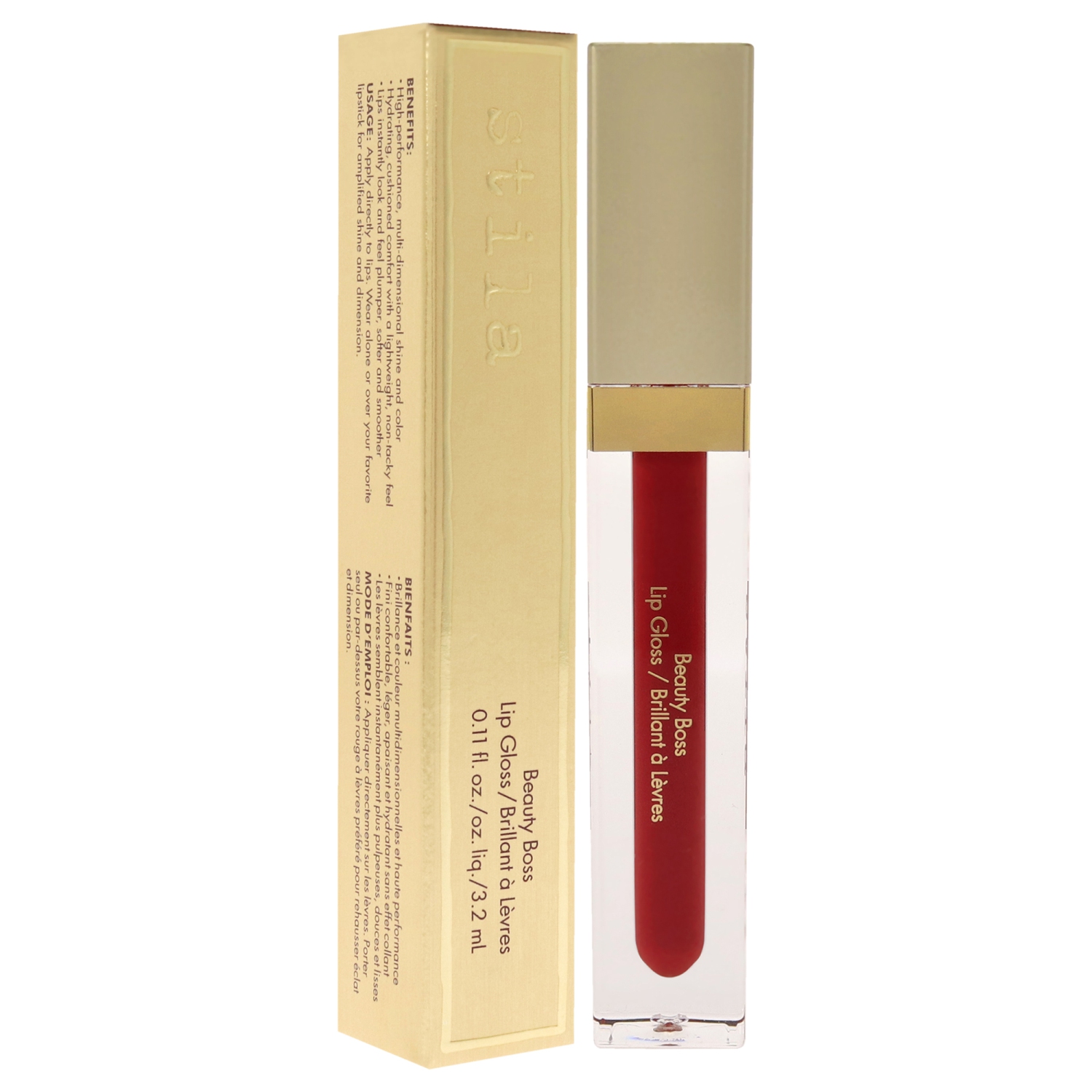 Beauty Boss Lip Gloss - In The Red by Stila for Women - 0.11 oz Lip Gloss