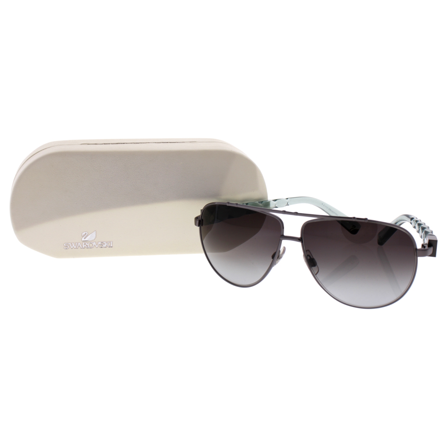 Swarovski SK0003 Metal Sunglasses 6112B by Swarovski for Unisex - 61-11-130 mm Sunglasses