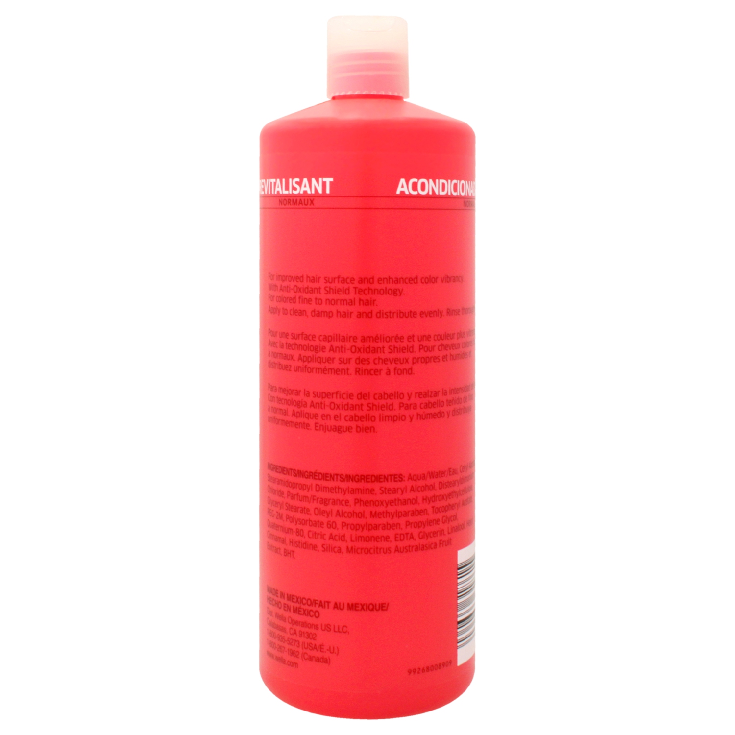 Invigo Brilliance Conditioner For Fine Hair by Wella for Unisex - 33.8 oz Conditioner