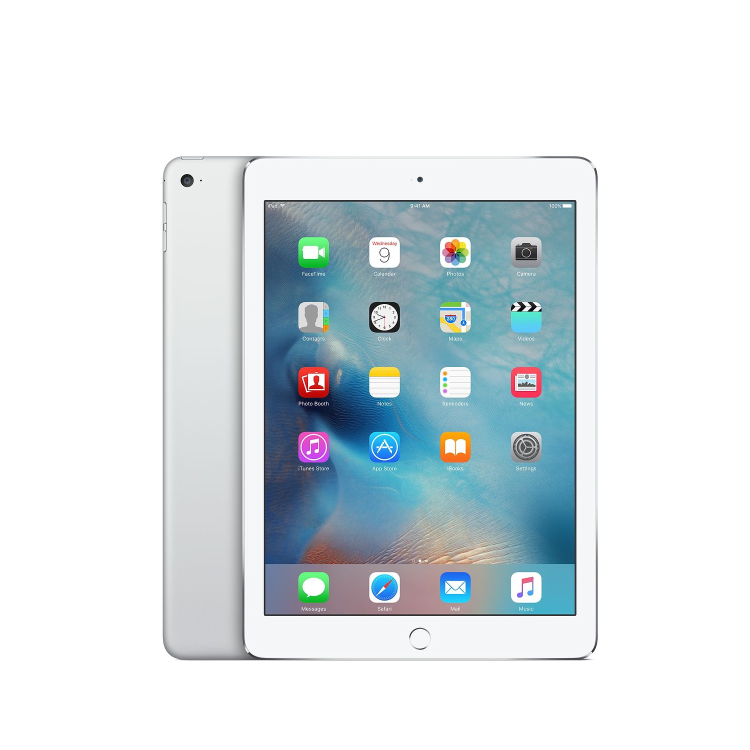 Refurbished - Apple iPad Air 2 9.7" screen 128GB - WiFi + Cellular (2014 - A1567) Silver - Certified Refurbished