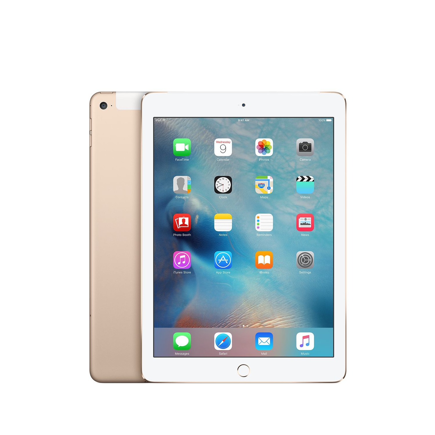 Refurbished (Good) - Apple iPad Air 2 9.7" screen 16GB - WiFi + Cellular (2014 - A1567) Gold