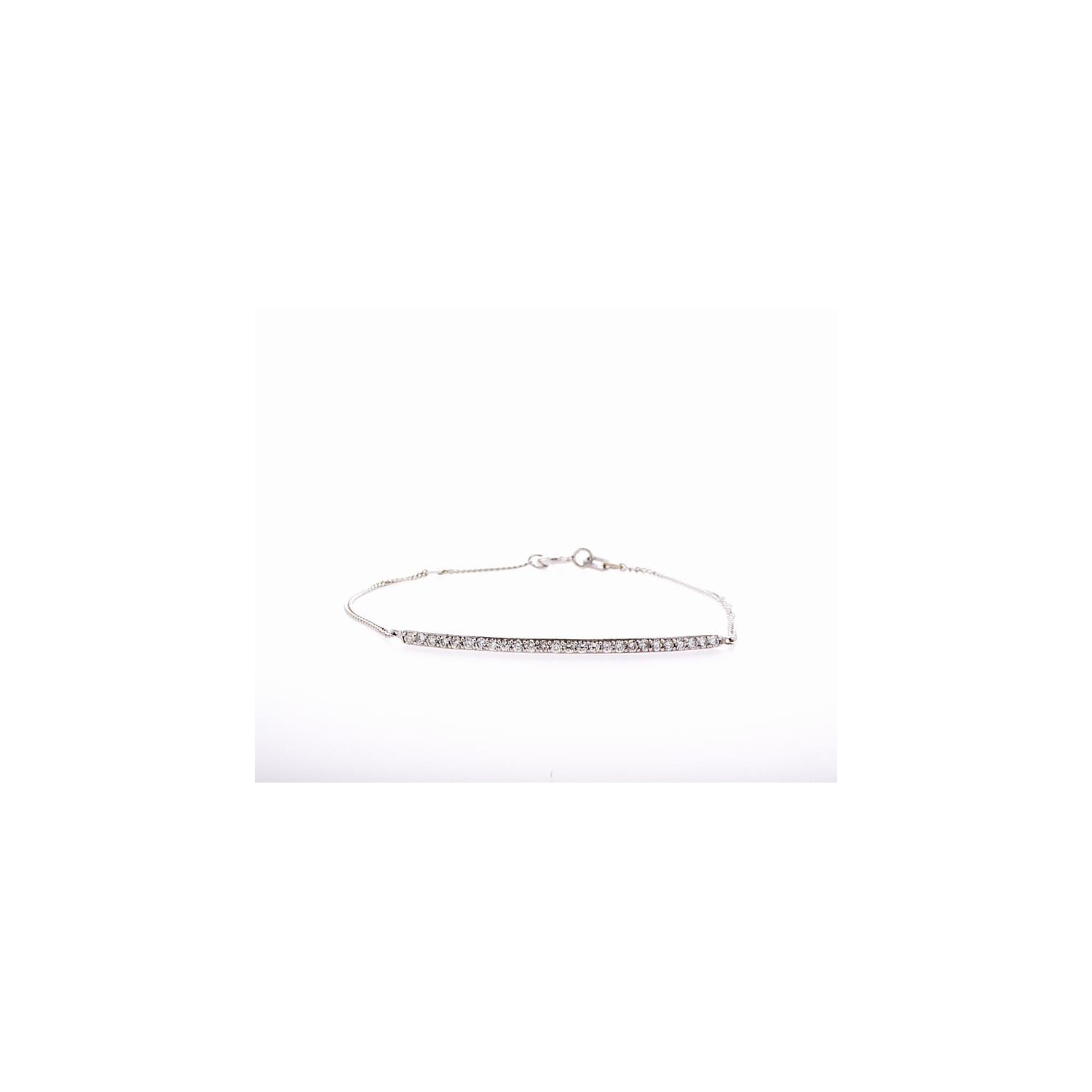 Bracelet 14K à Barre Simple en Diamant à 0.30Ctw