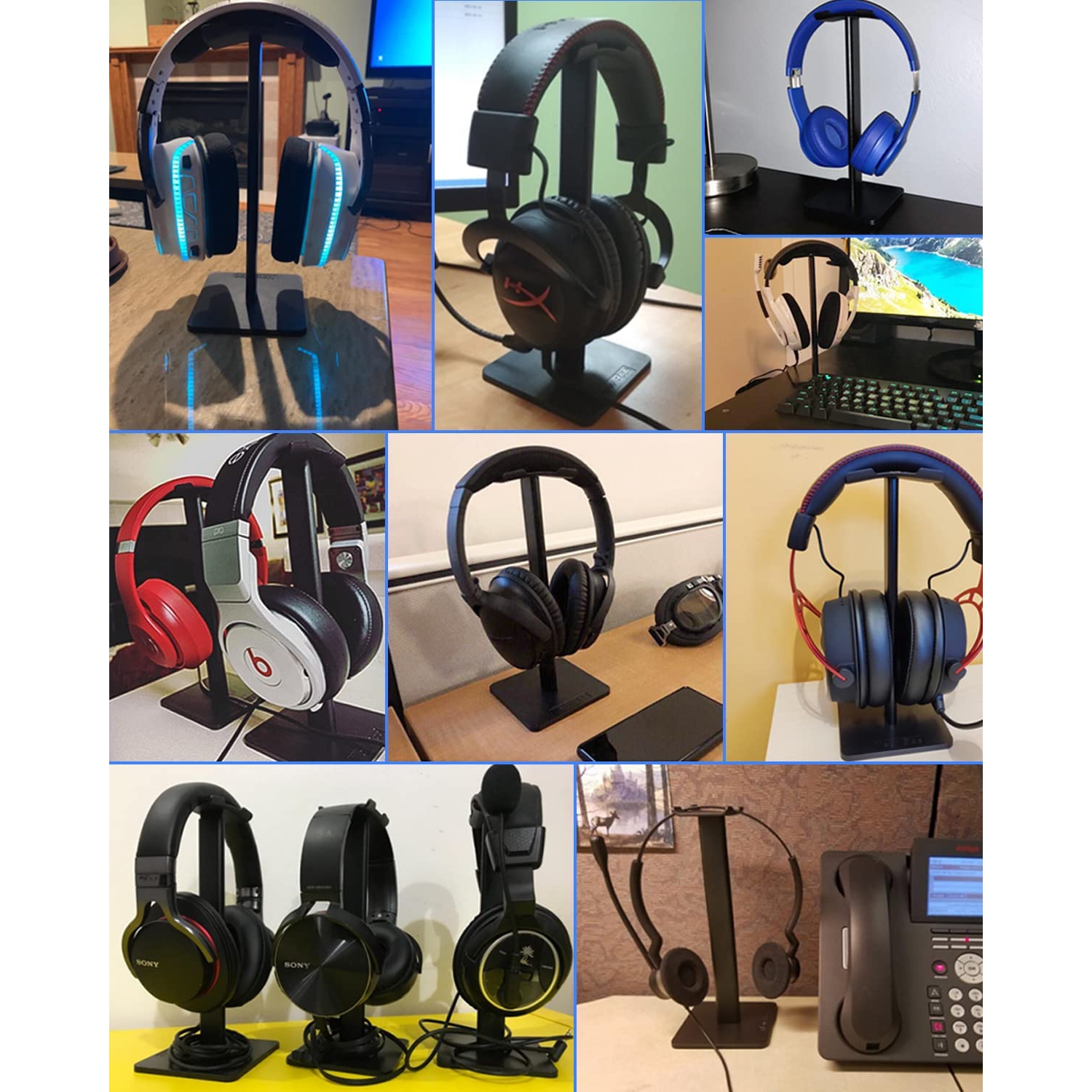 Support pour casque Gandalf Support de casque Porte-écouteurs
