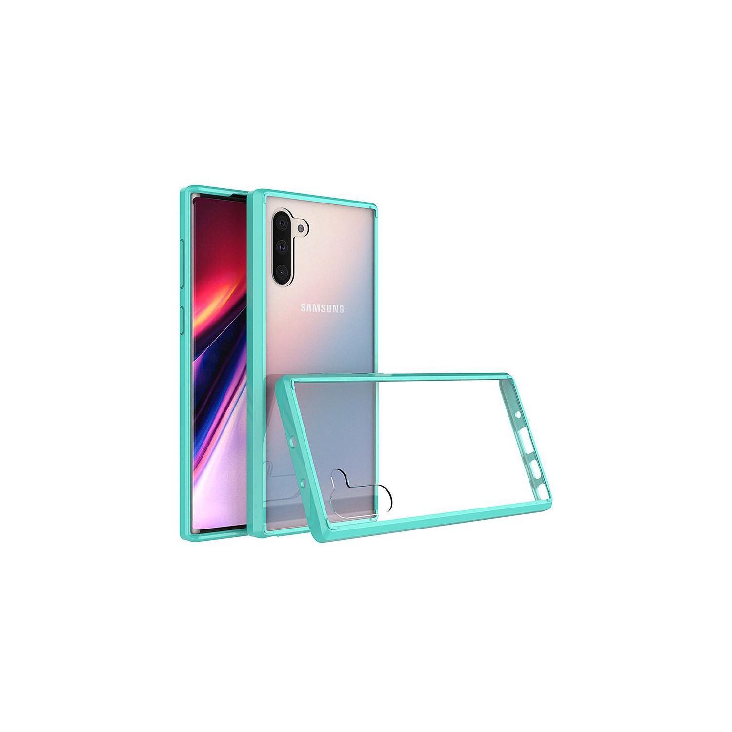 PANDACO Acrylic Mint Hard Clear Case for Samsung Galaxy Note 10