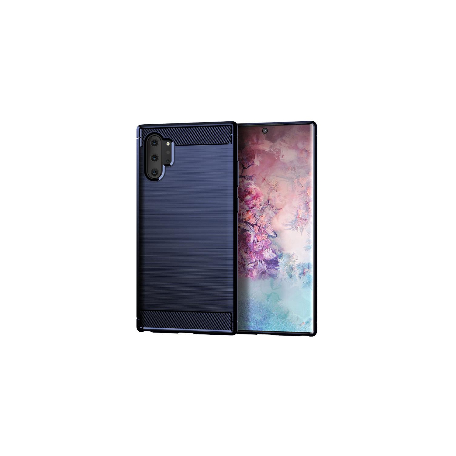 PANDACO étui en métal brossé marine pour Samsung Galaxy Note 10+