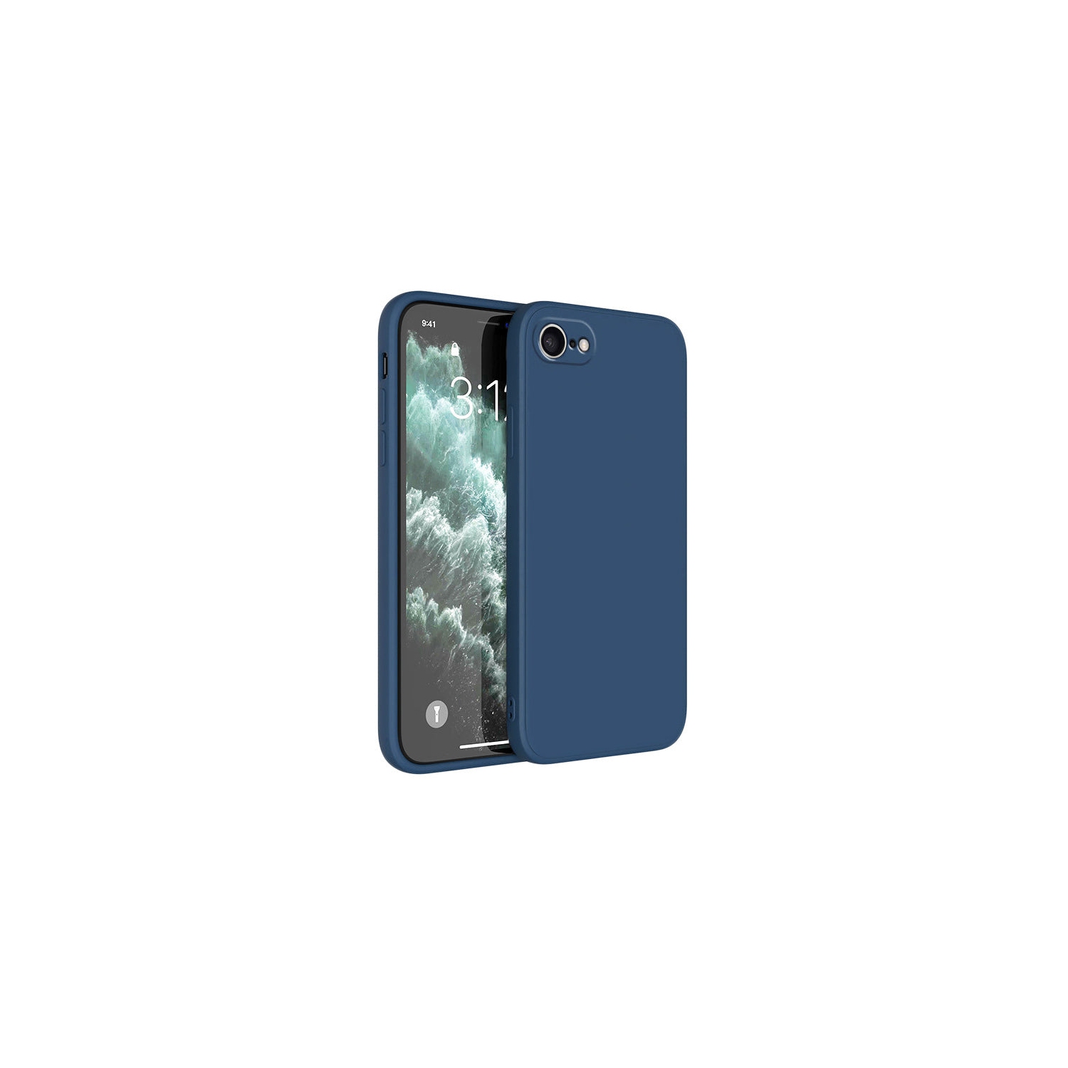 PANDACO Soft Shell Matte Navy Case for iPhone 6 or iPhone 6S