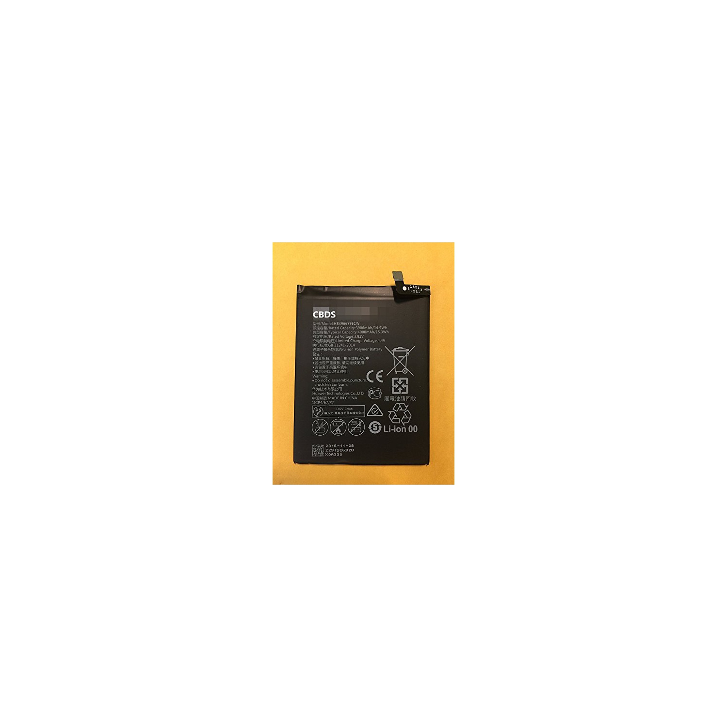 (CBDS) 3900mAh, 14.9 Wh Replacement Battery - Compatible with Huawei MATE9 Mate 9 Mate 9 pro Mate9 pro Mate9pro MHA-L09