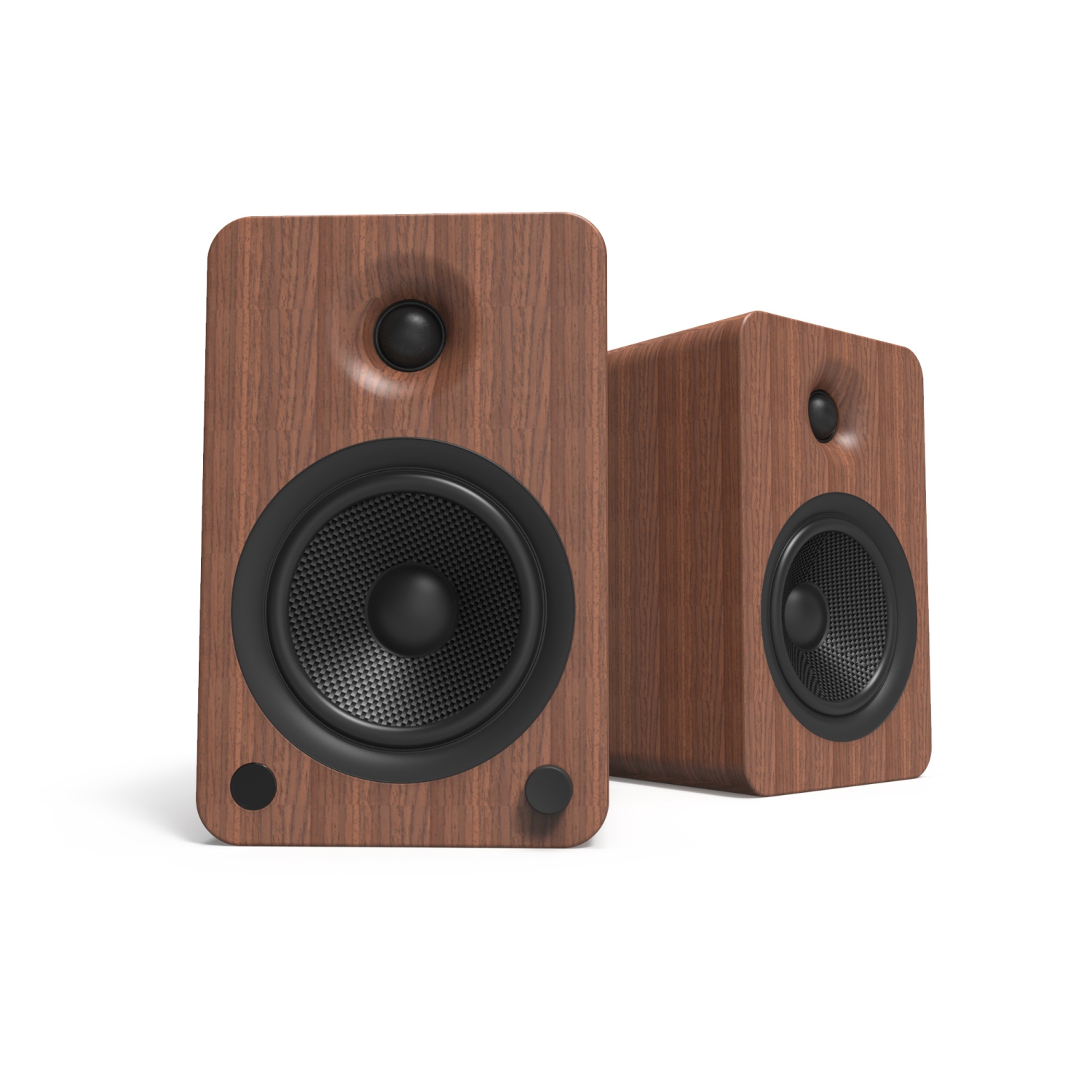 Kanto YU6 Powered Speakers with Bluetooth® and Phono Preamp | Walnut | Pair