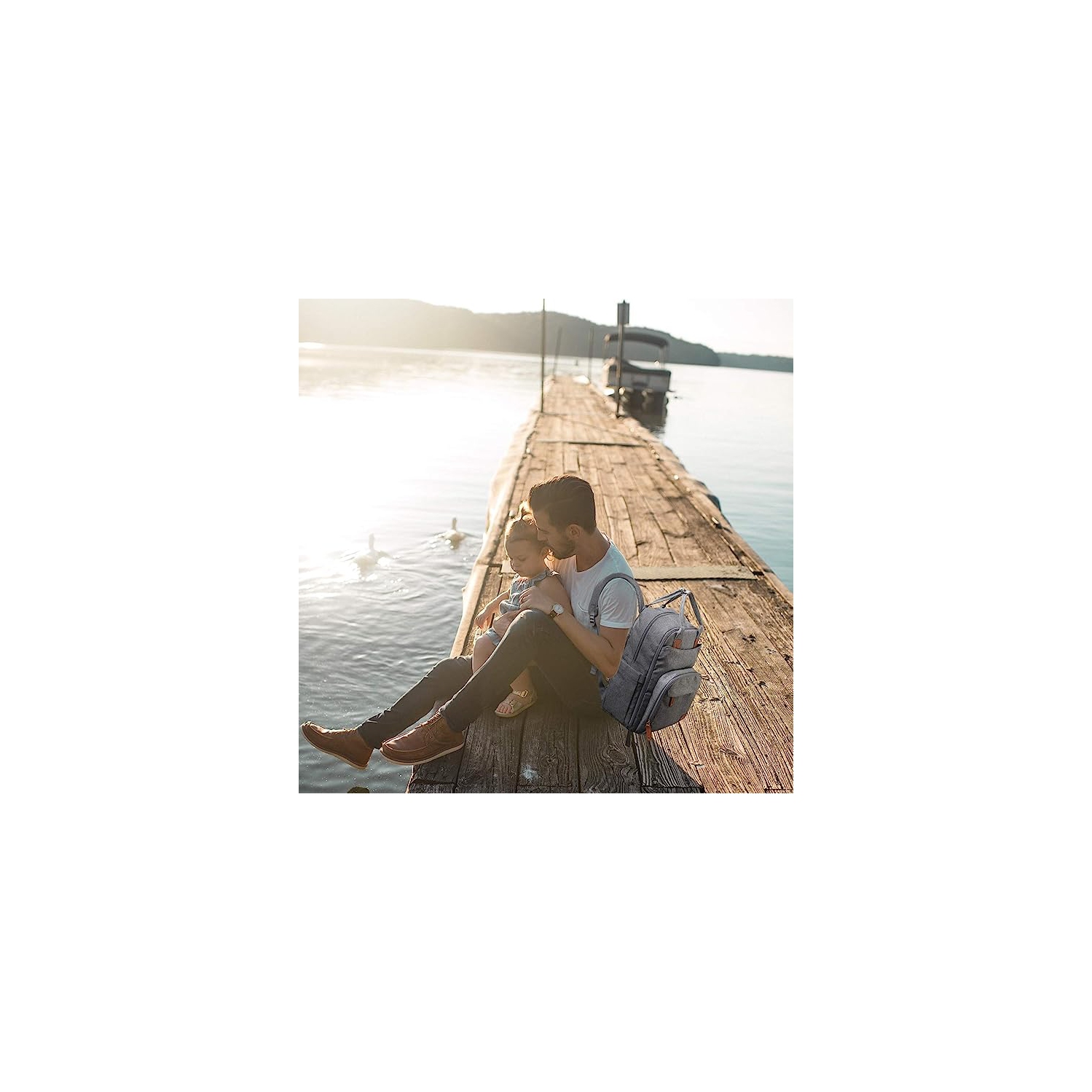 Sac à couches Premium de Navor - Sac à dos étanche multifonction - Sac de voyage Baby Essentials avec poche isotherme - sacs à langer de maternité -