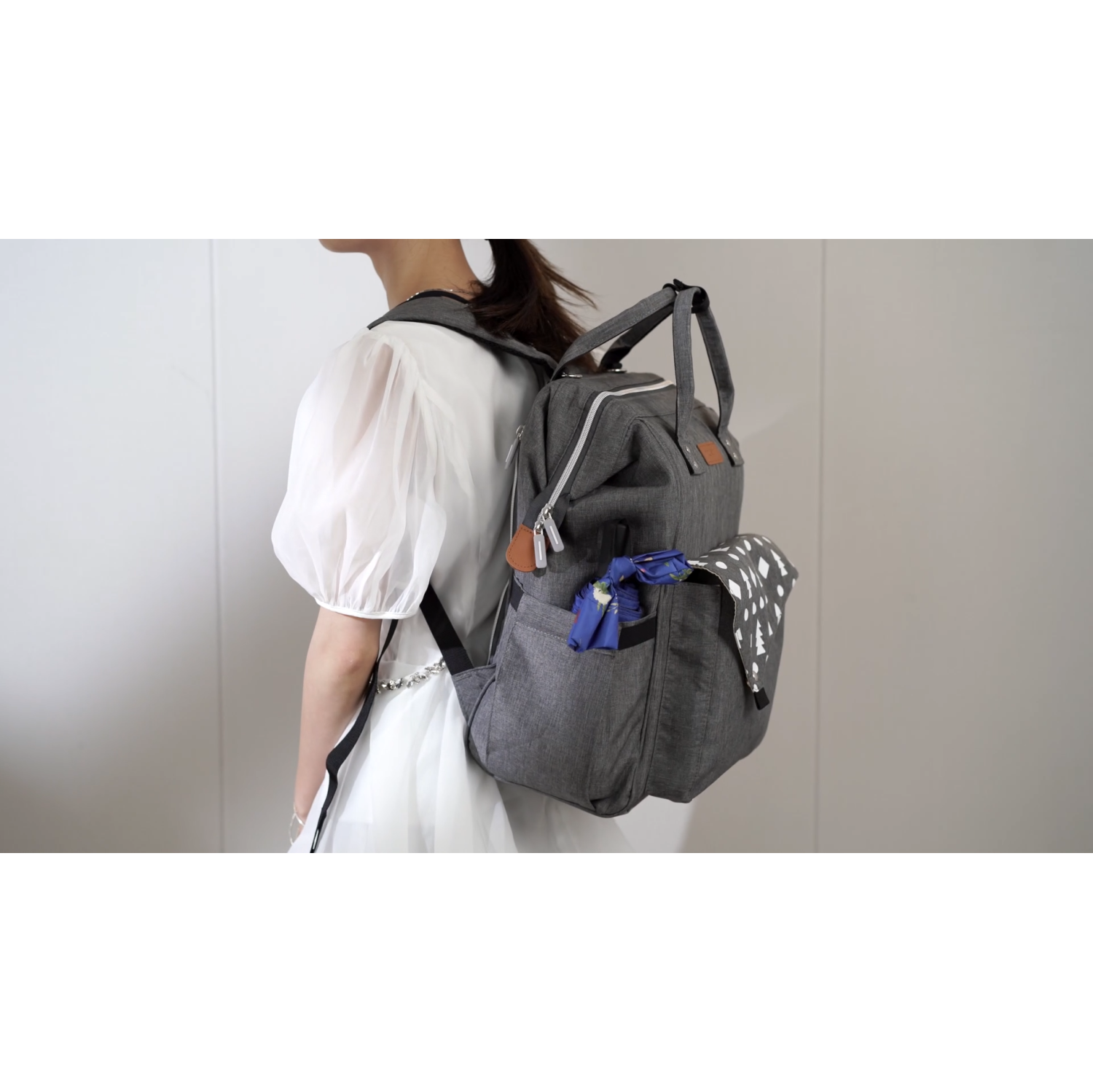 Navor Multi-Function Waterproof Diaper Bag Backpack for Baby Care, Large Capacity, Durable, Stylish with Changing Pad, Stroller Straps, Perfect for