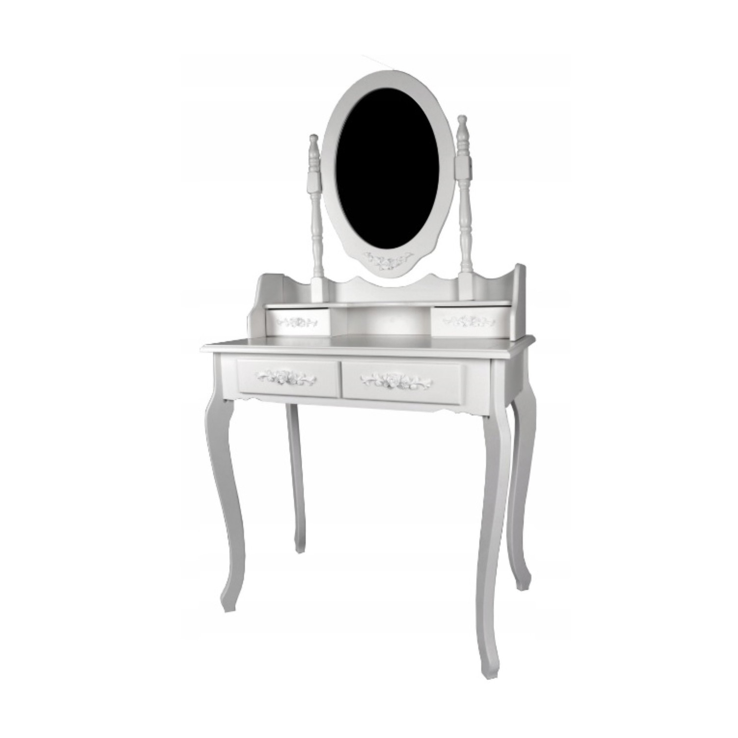 Viscologic Pearl Wooden Mirrored Makeup, Viscologic Pearl Wooden Mirrored Makeup Vanity Table White