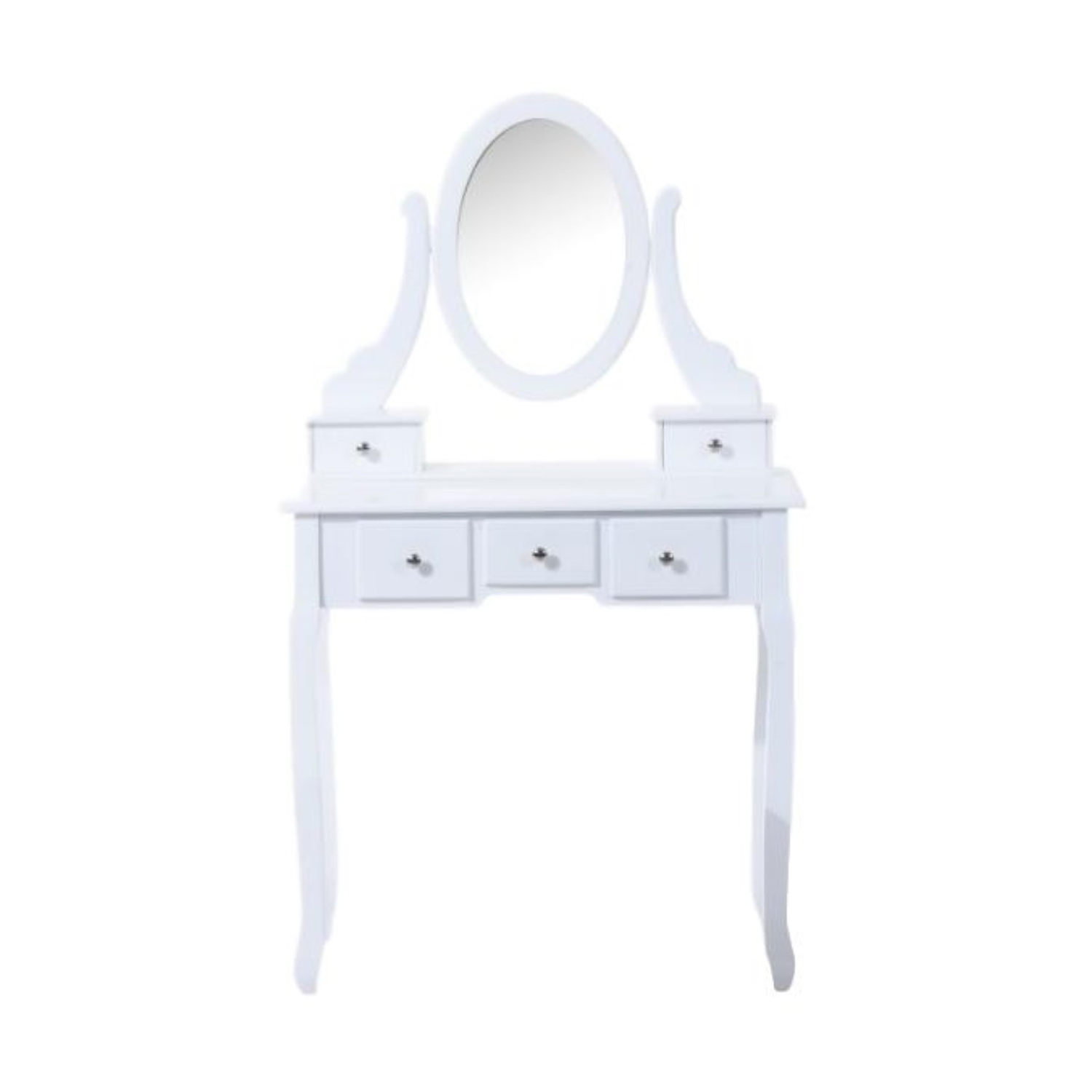 Viscologic Ivory Wooden Mirrored Makeup, Viscologic Ivory Wooden Mirrored Makeup Vanity Table
