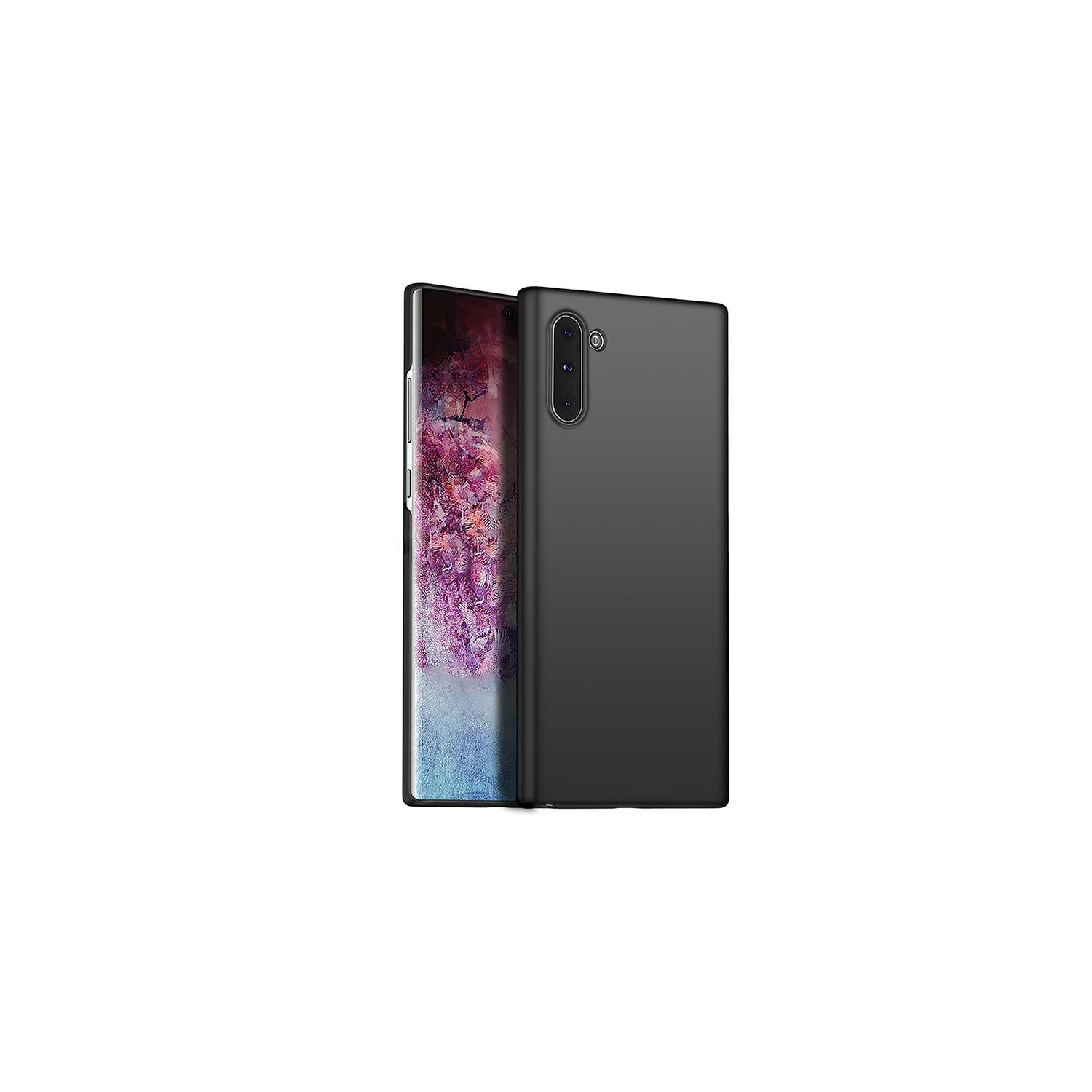 PANDACO Hard Shell Matte Black Case for Samsung Galaxy Note 10