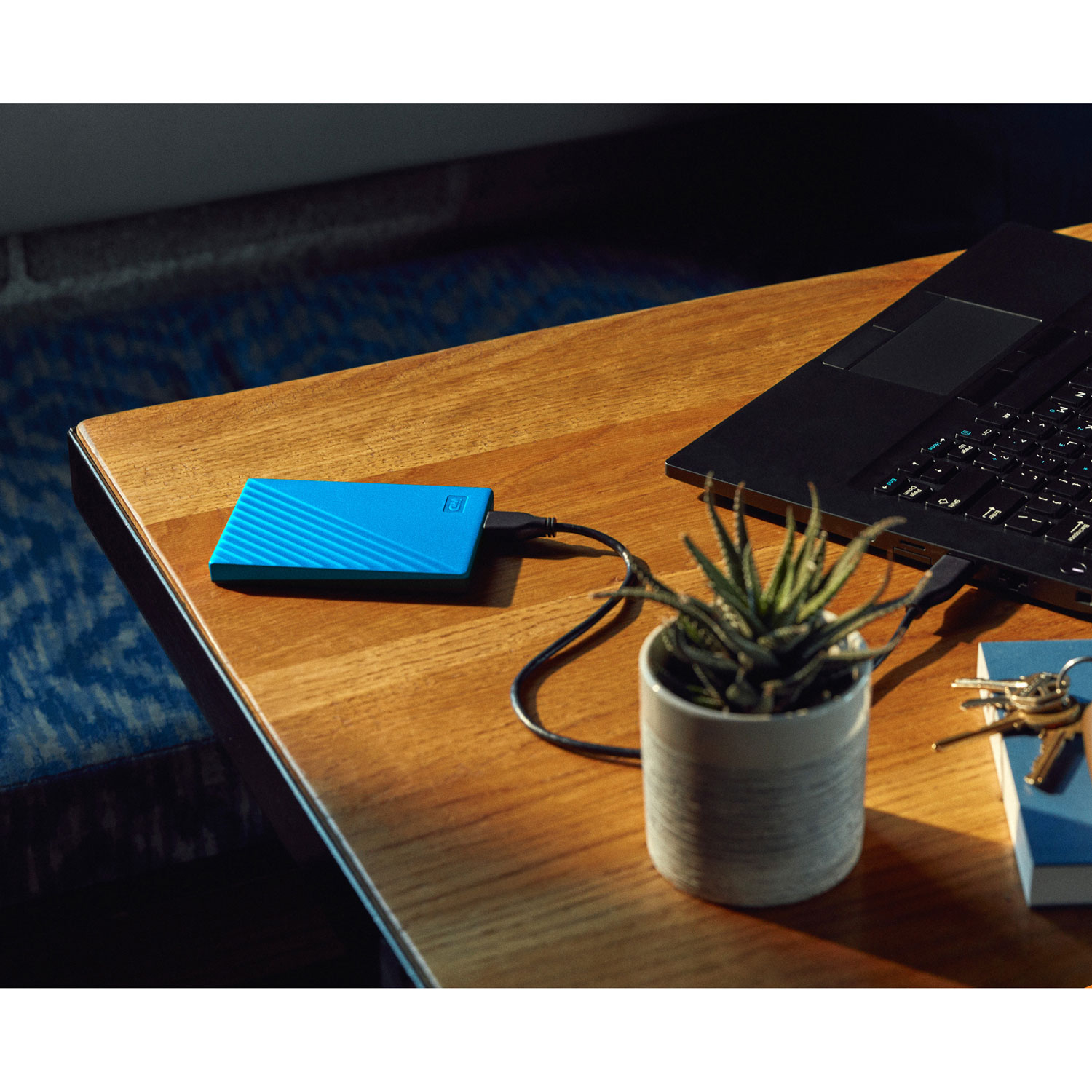 Disque dur externe portatif USB My Passport de 4 To de WD - Bleu