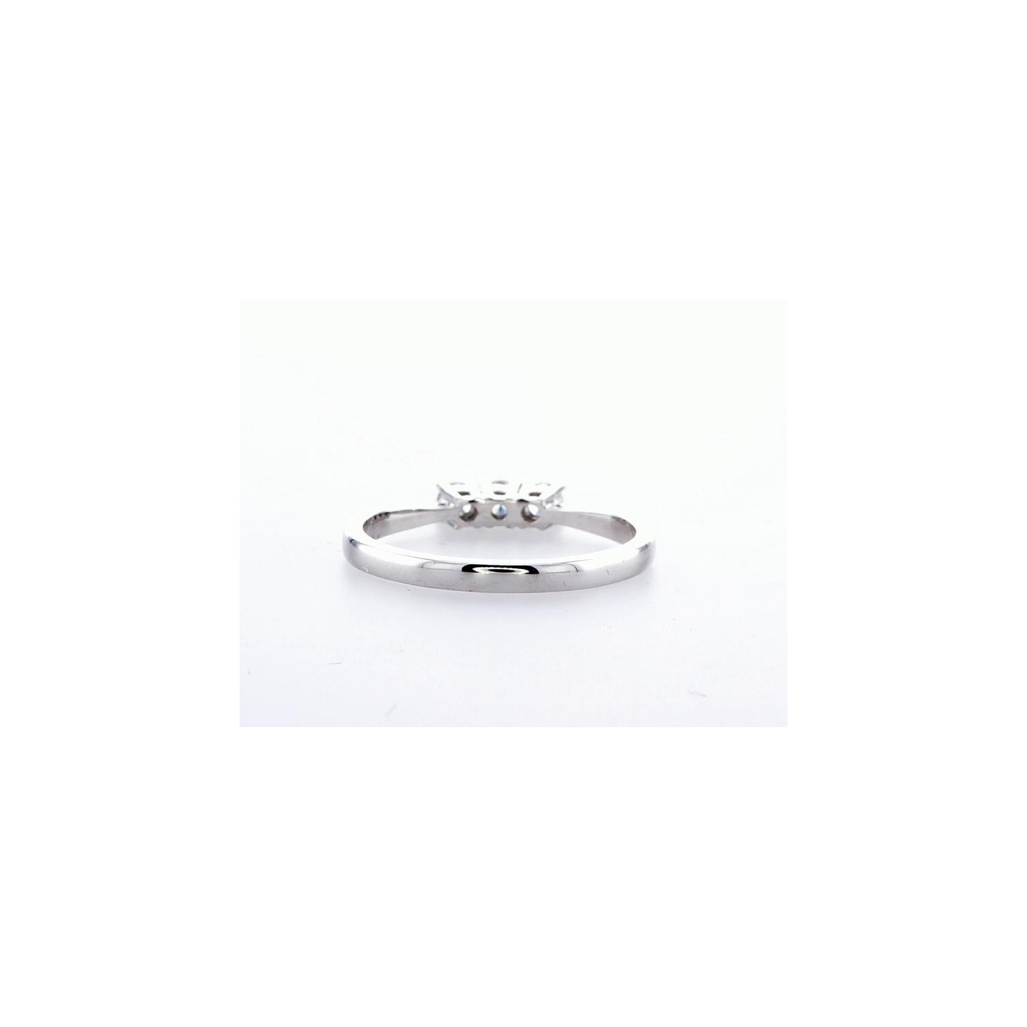 14K Three 0.25Ctw Diamond Stone Bridal Engagement Ring- Size 7
