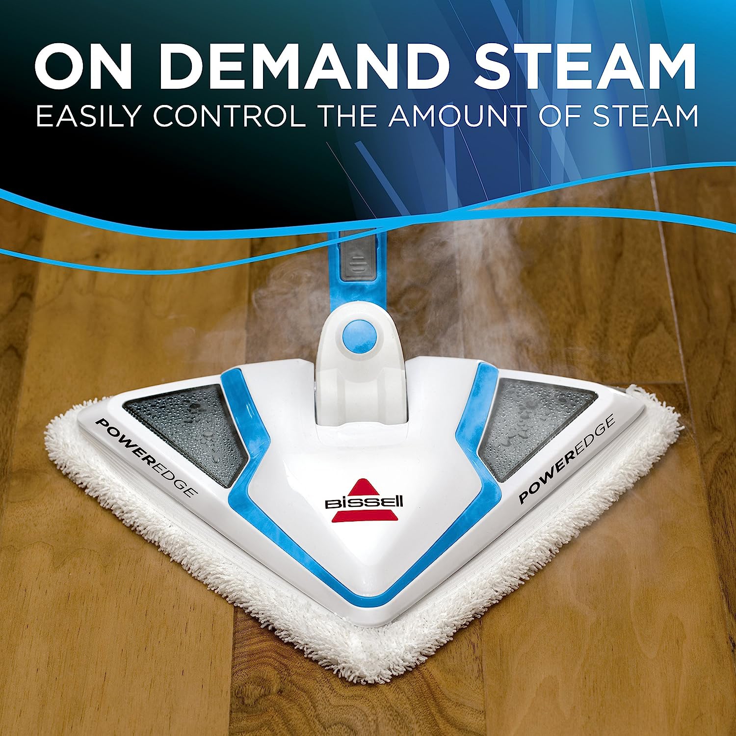 Bissell 2078C PowerEdge 2-in-1 Steam Mop, White/Blue