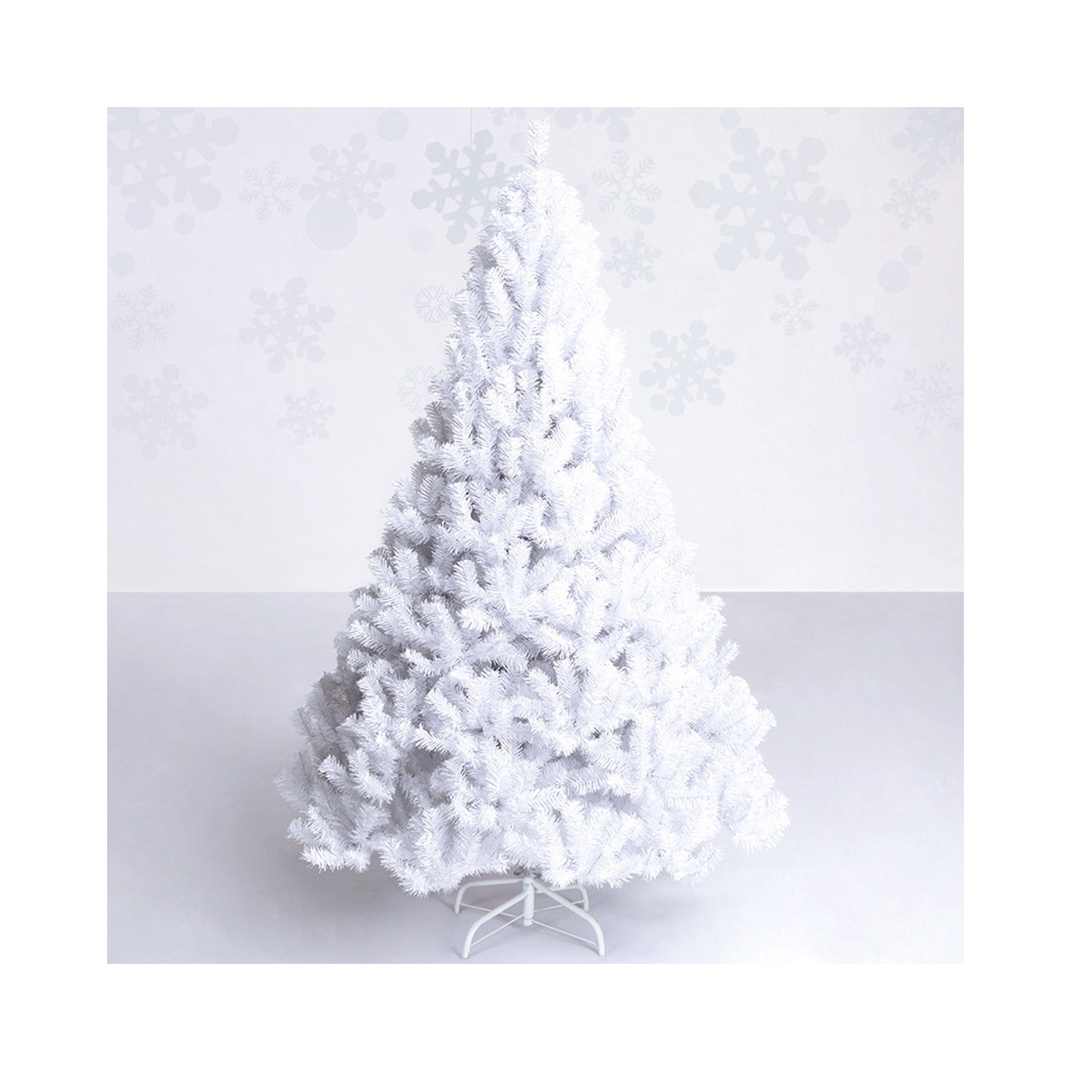 Costway 7Ft Artificial PVC Christmas Tree W/Stand Holiday Season Indoor Outdoor White