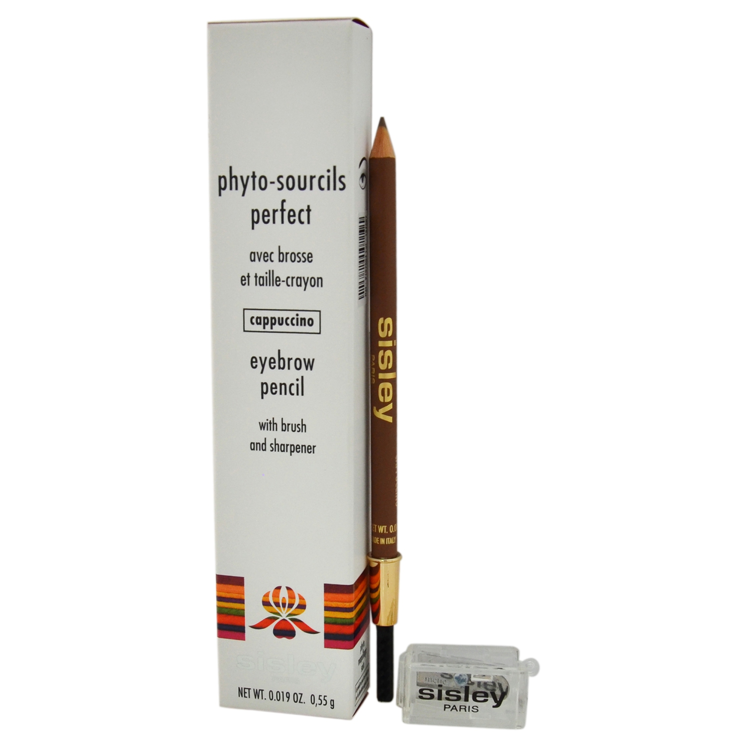 Phyto-Sourcils Perfect Eyebrow Pencil With Brush and Sharpener - 4 Cappuccino by Sisley for Women - 0.019 oz Eyebrow Pencil