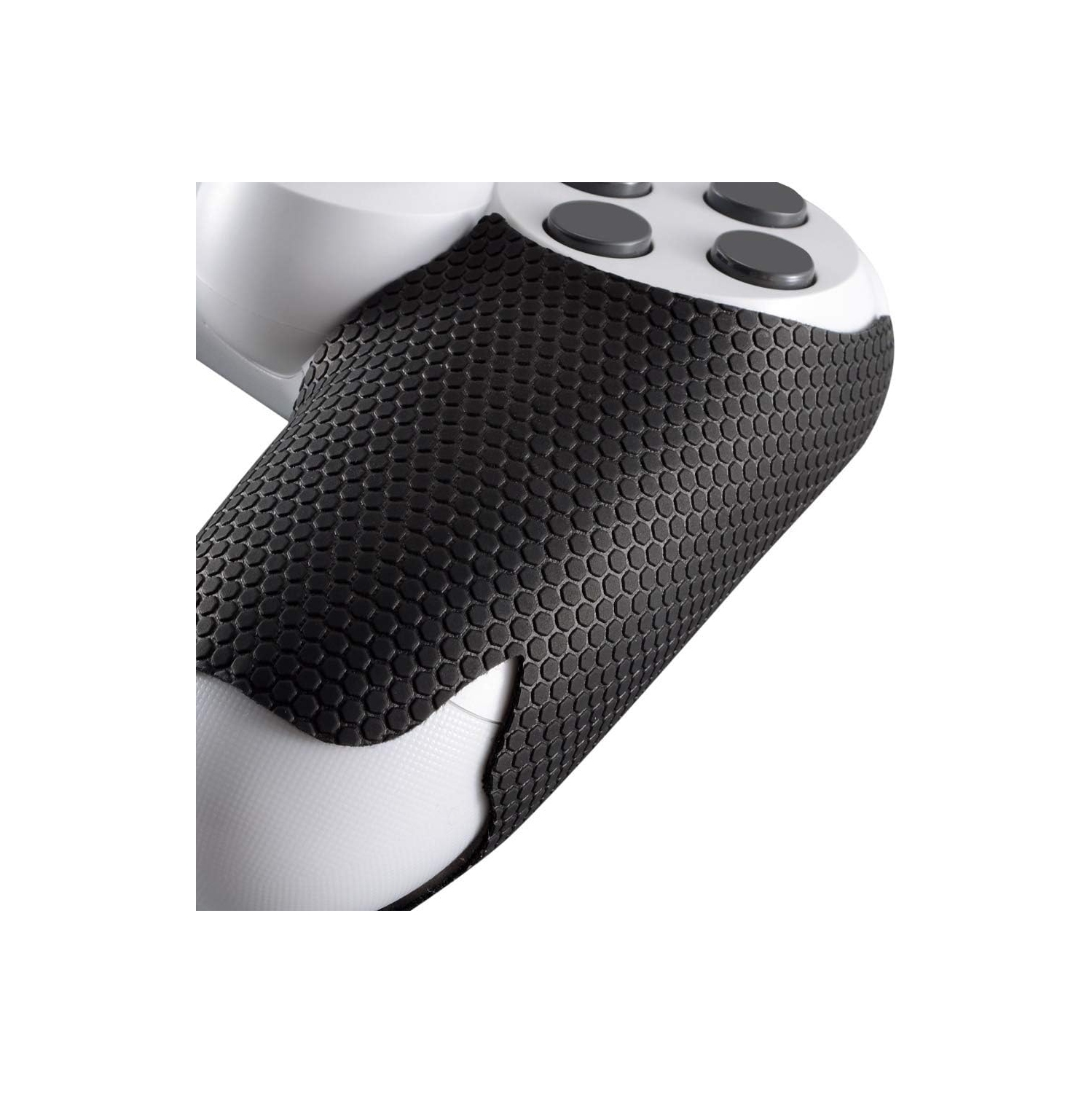 Poignées anti-Skid anti-Sweat-Absorbent noires pour manette PS4, poignées souples en caoutchouc texturé professionnelles pour manette PS4 Slim Pro -