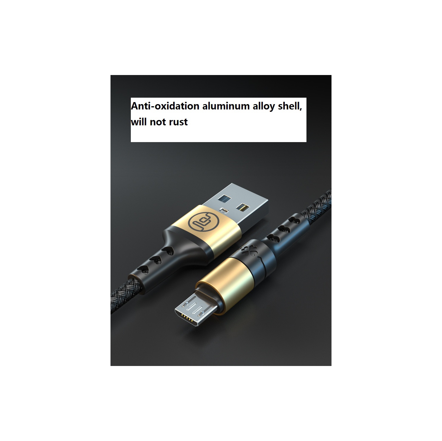 Navor 5m Micro USB Charging Cable for Playstation 4 Controller, DualShock 4, Android Smartphones, Tablets - 2-Pack