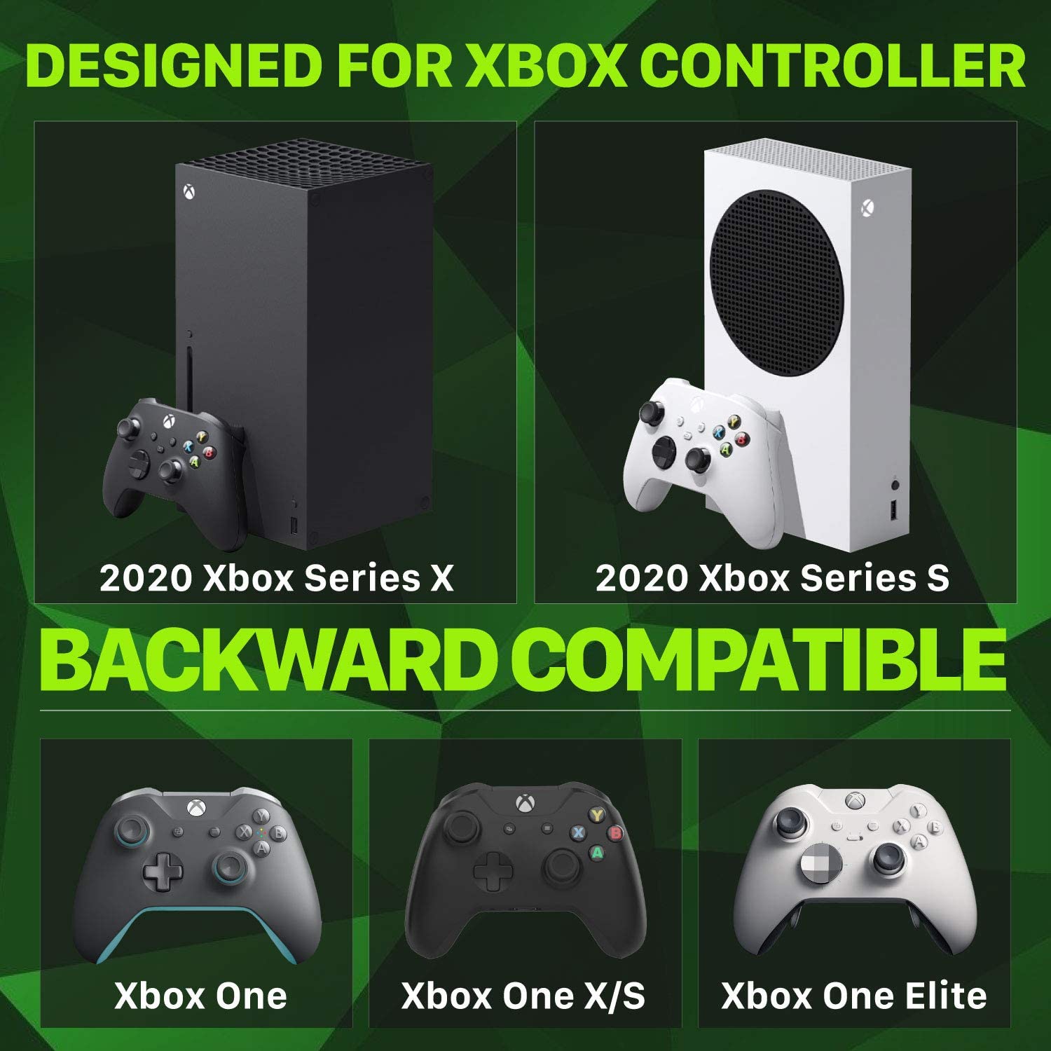 Dual 2 MAX Charger with 2X 2200mAh Rechargeable Battery Pack Compatible with Xbox Series X/S(2020), Xbox One/One X/One S Elite Controllers, High