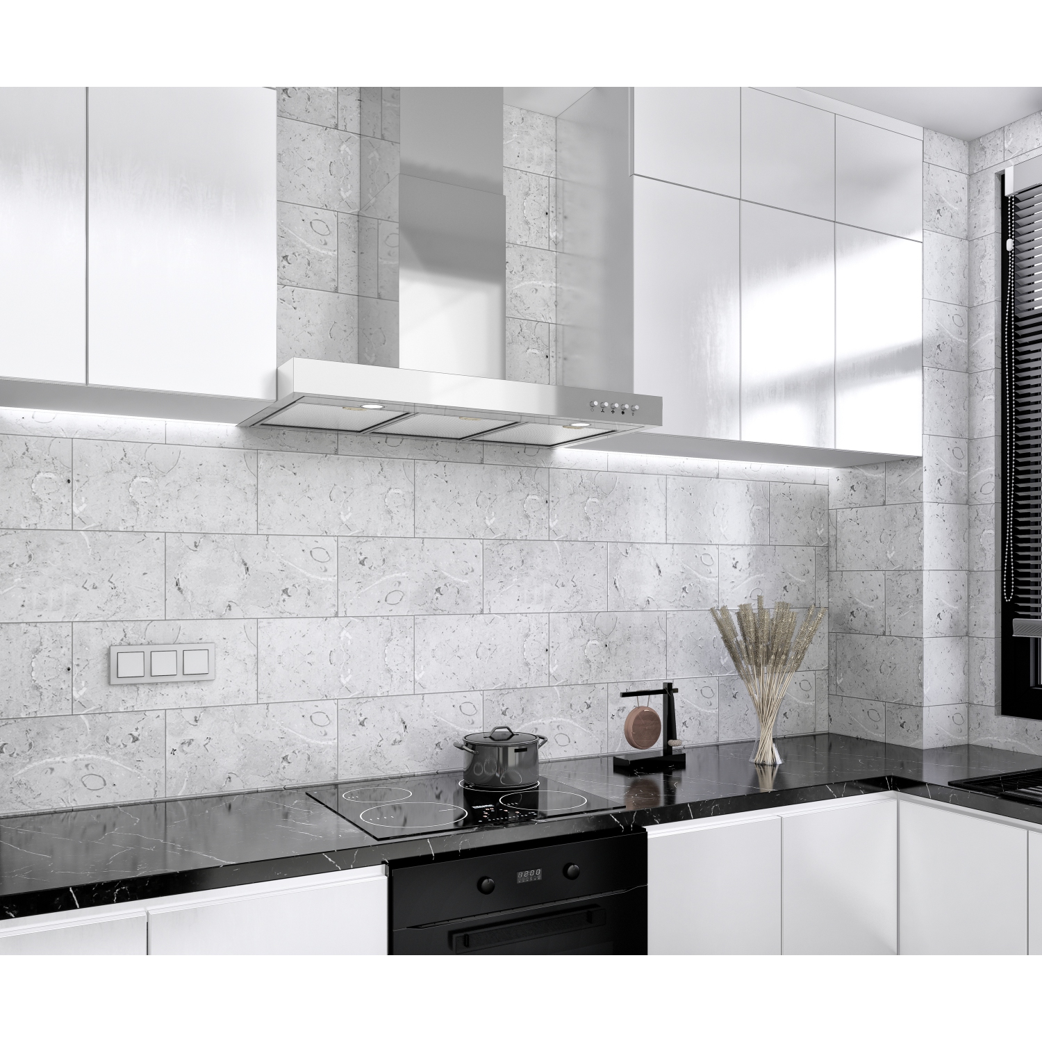 Blue Ocean 36" Stainless Steel Wall Mount Kitchen Range Hood