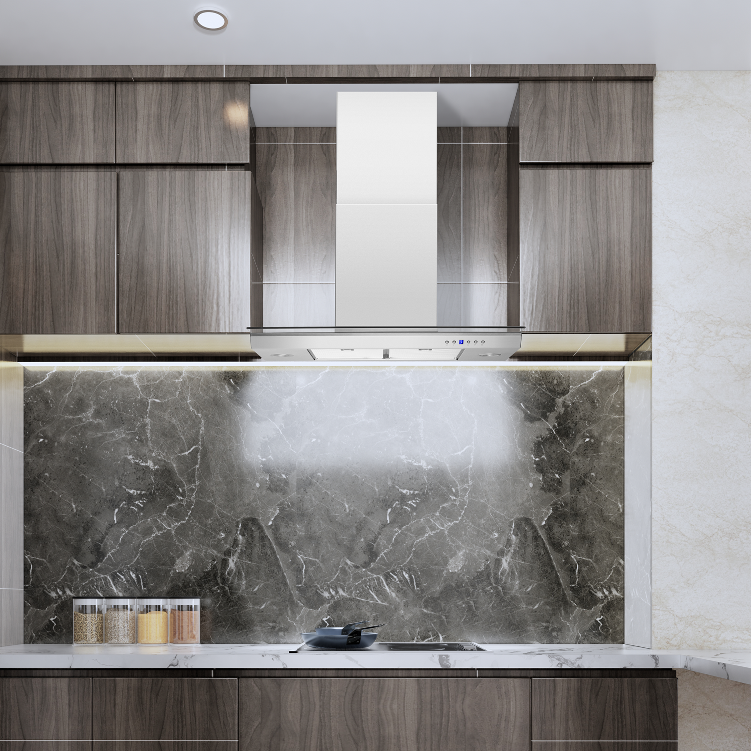 Blue Ocean 30" 760 CFM Stainless Steel Wall Mount Kitchen Range Hood