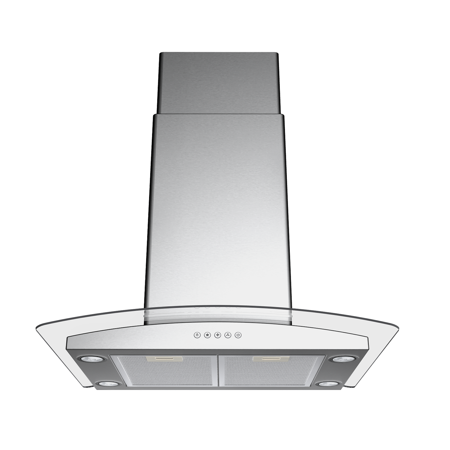 Blue Ocean 30" 900 CFM Stainless Steel Island Mount Kitchen Range Hood