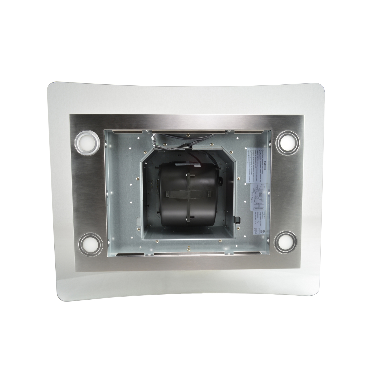 Blue Ocean 30" 900 CFM Stainless Steel Island Mount Kitchen Range Hood