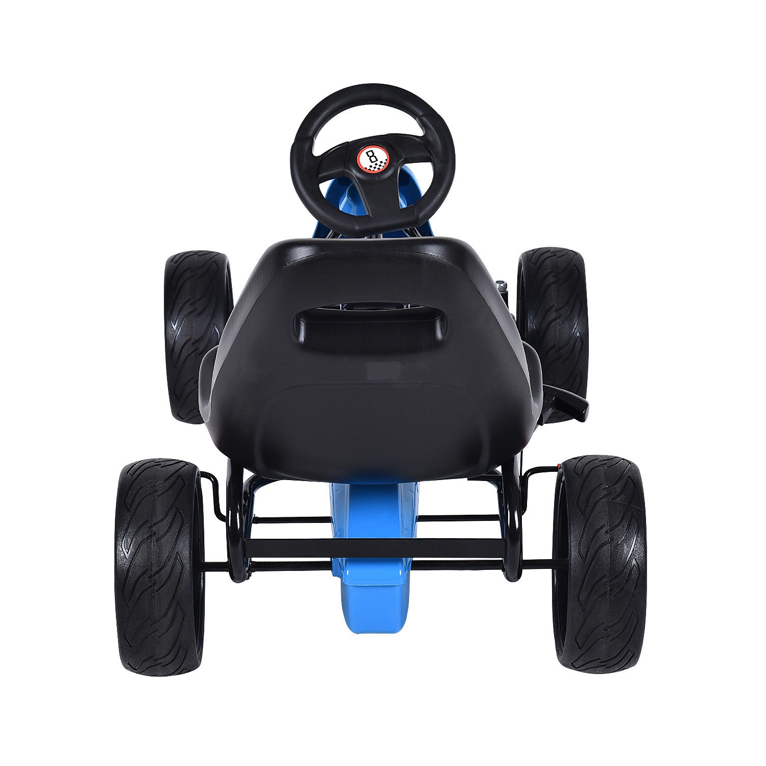 Costway Go Kart Kids Ride On Car Pedal Powered 4 Wheel Racer Stealth Outdoor Toy