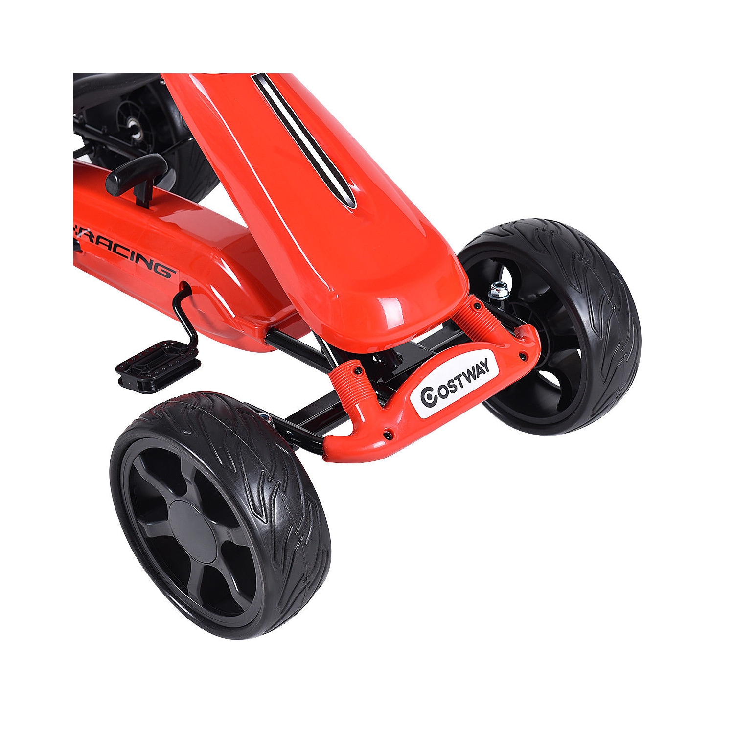Go Kart Kids Ride On Car Pedal Powered 4 Wheel Racer Stealth Outdoor Toy