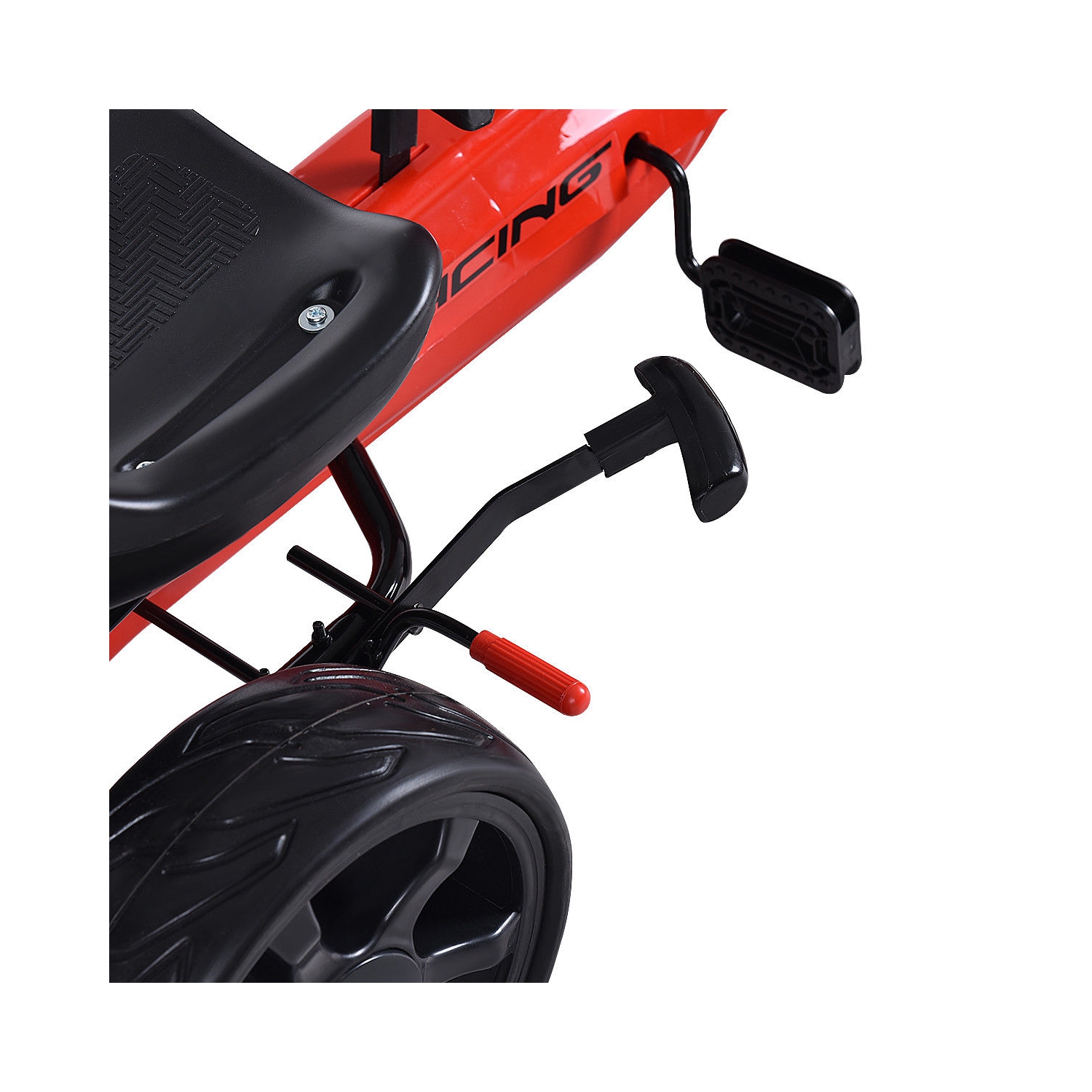 Go Kart Kids Ride On Car Pedal Powered 4 Wheel Racer Stealth Outdoor Toy