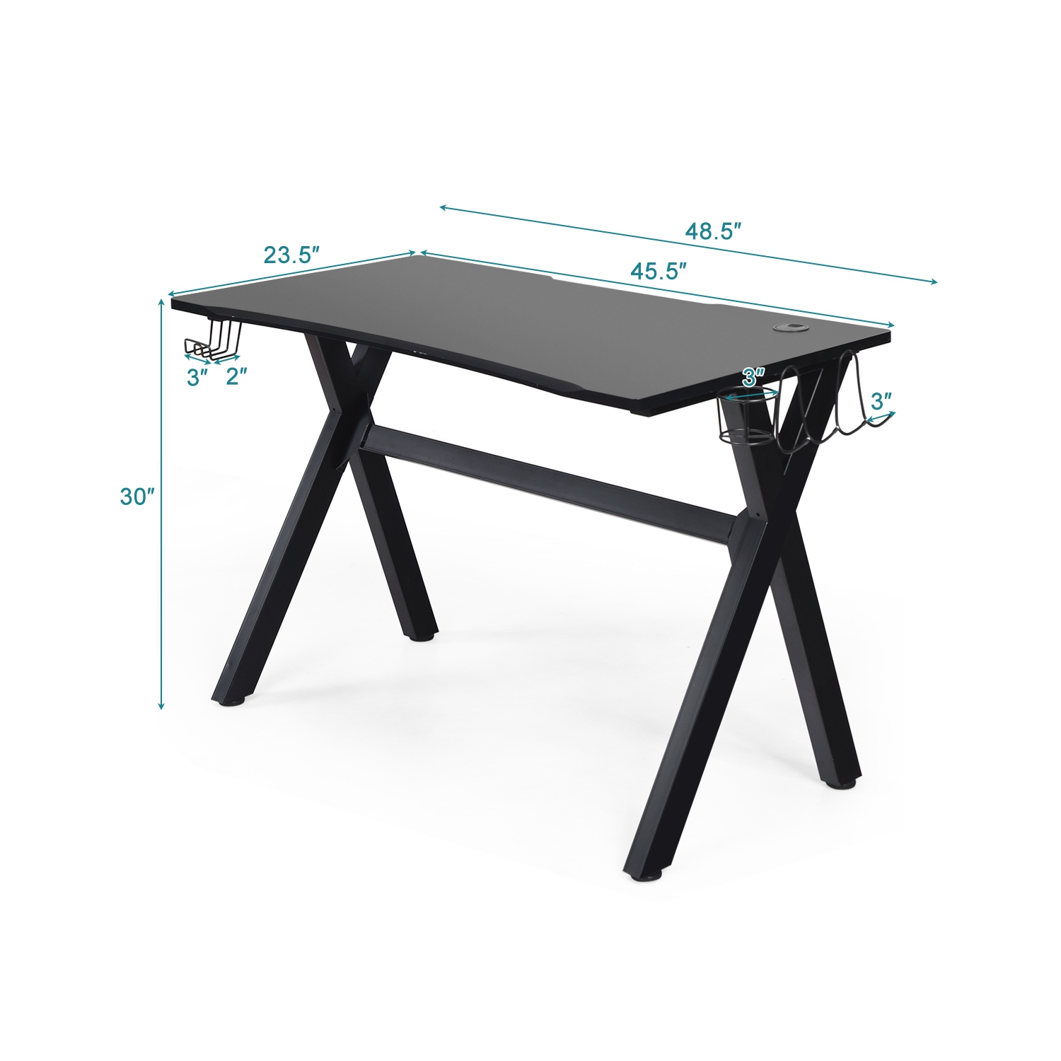 Bureau de gaming Costway