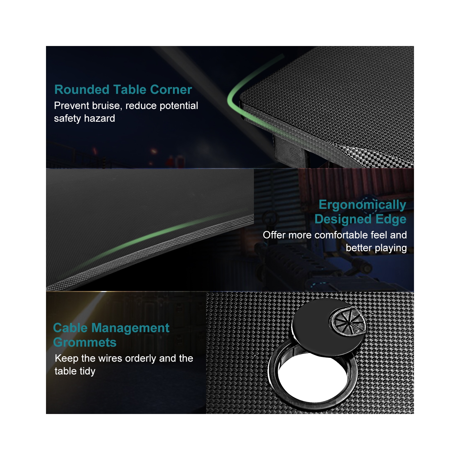 Bureau de gaming Costway