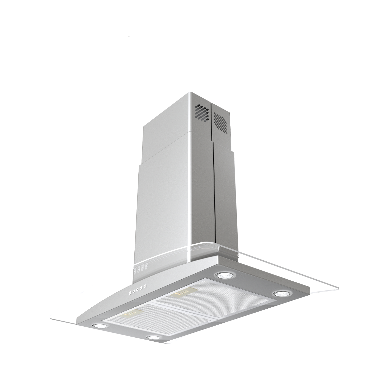 Blue Ocean 36" 900 CFM Stainless Steel Island Mount Kitchen Range Hood