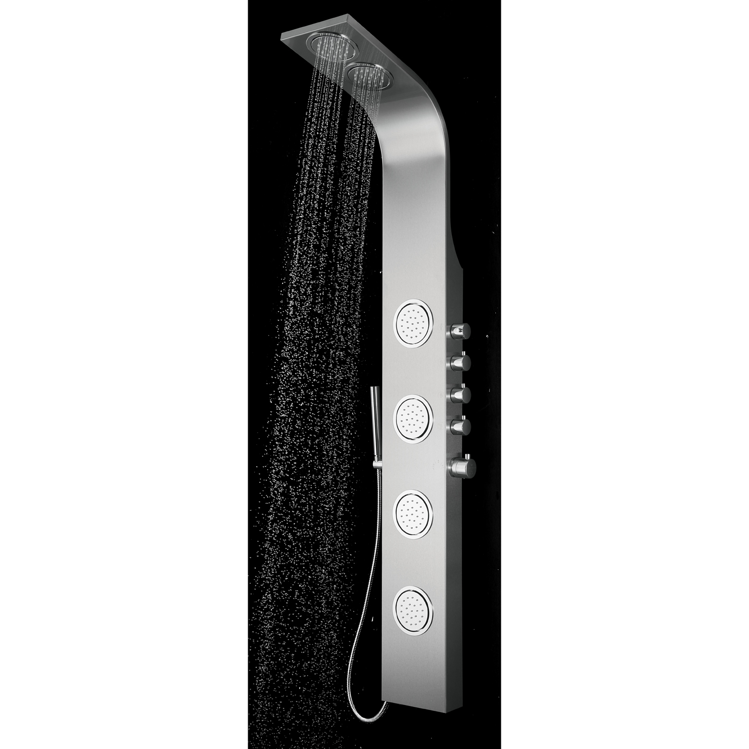 Blue Ocean 63” Stainless Steel Thermostatic Shower Panel with Shower Head