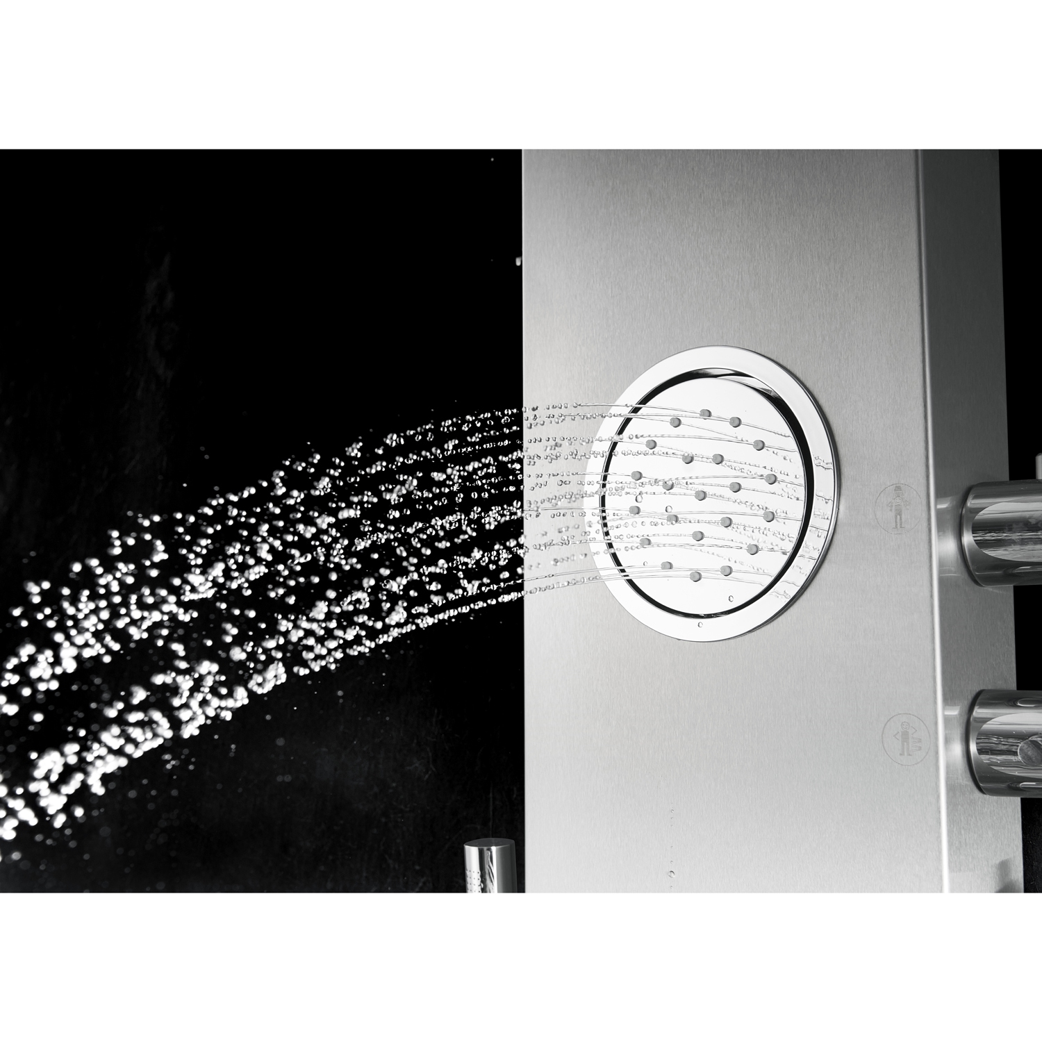 Blue Ocean 63” Stainless Steel Thermostatic Shower Panel with Shower Head