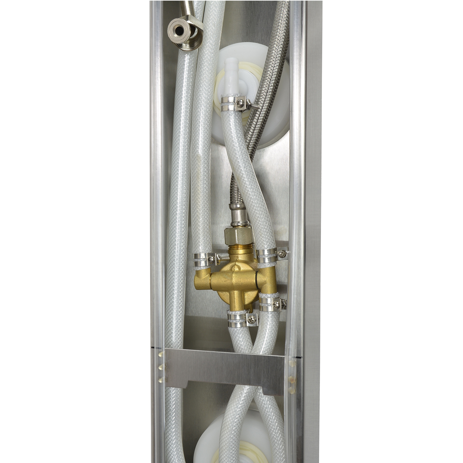 Blue Ocean 44” Stainless Steel Retrofit Shower Panel with Shower Head