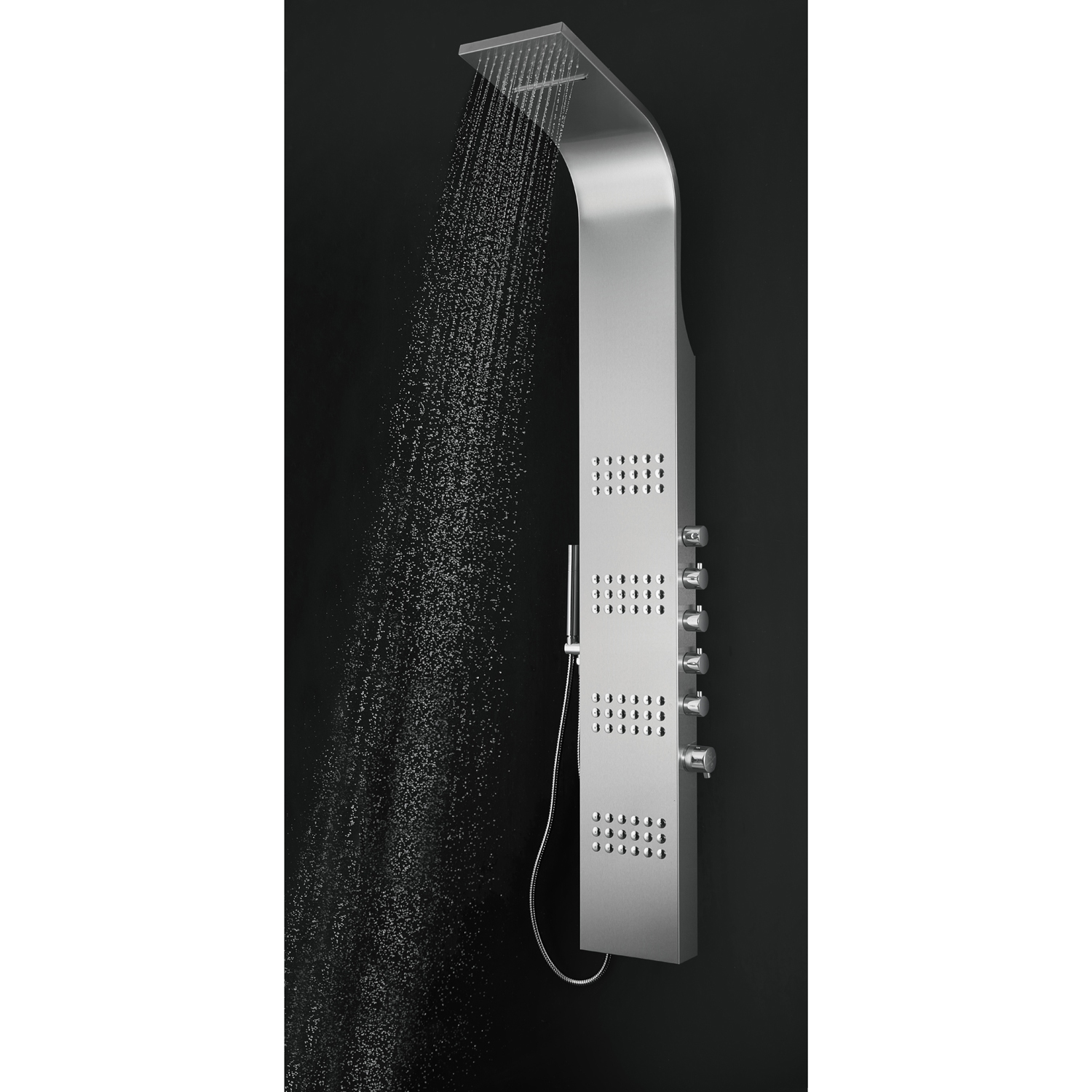 Blue Ocean 64.5" Stainless Steel Thermostatic Shower Panel with Shower Head